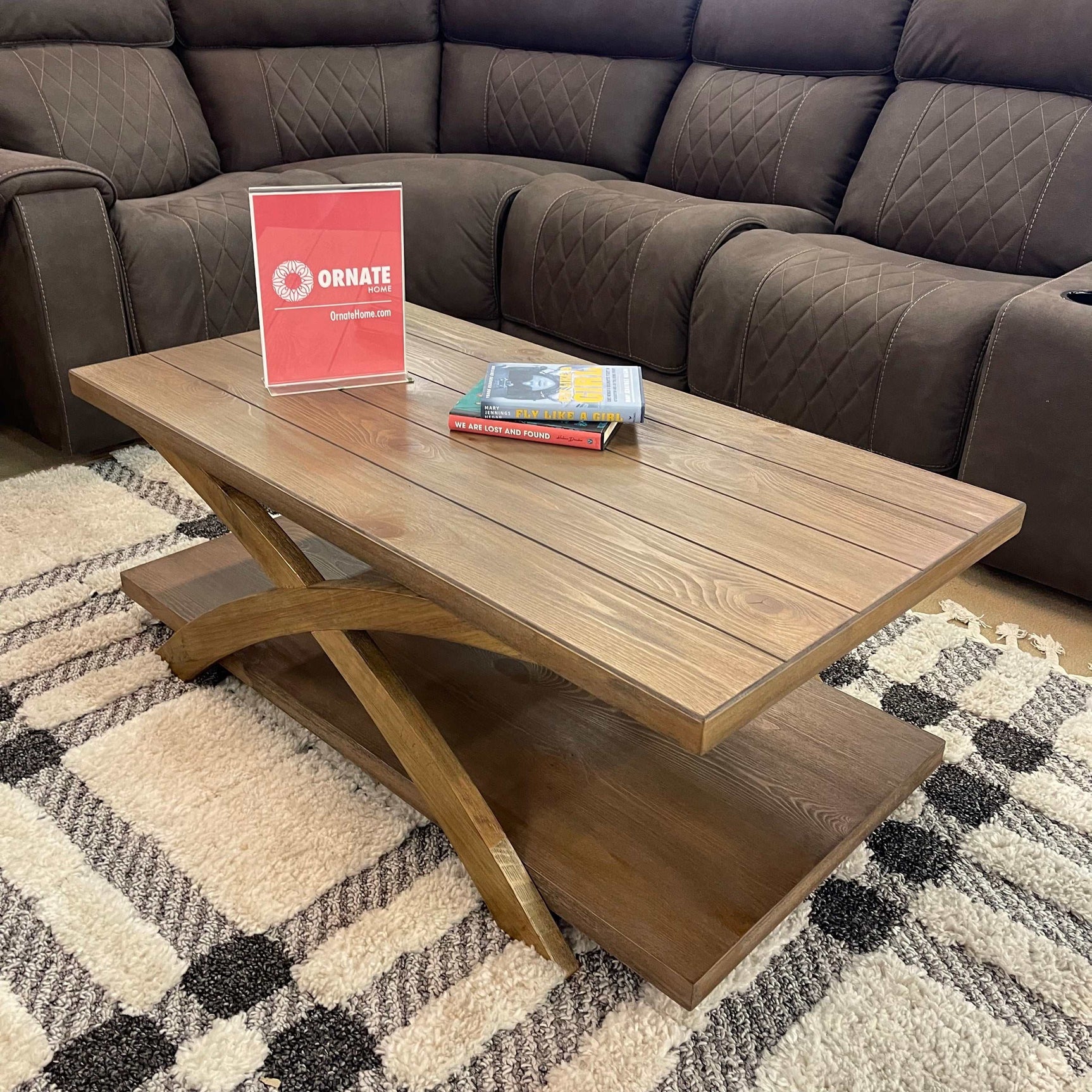 Bryanna Antique Light Oak 3pc Coffee Table Set - Ornate Home