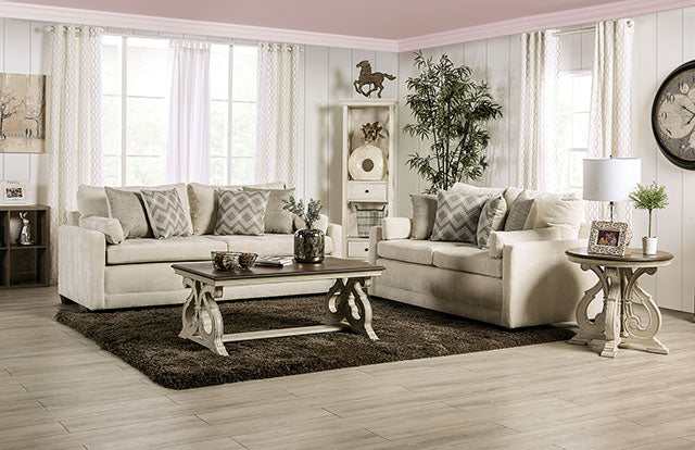 Burgess Beige Loveseat - Ornate Home