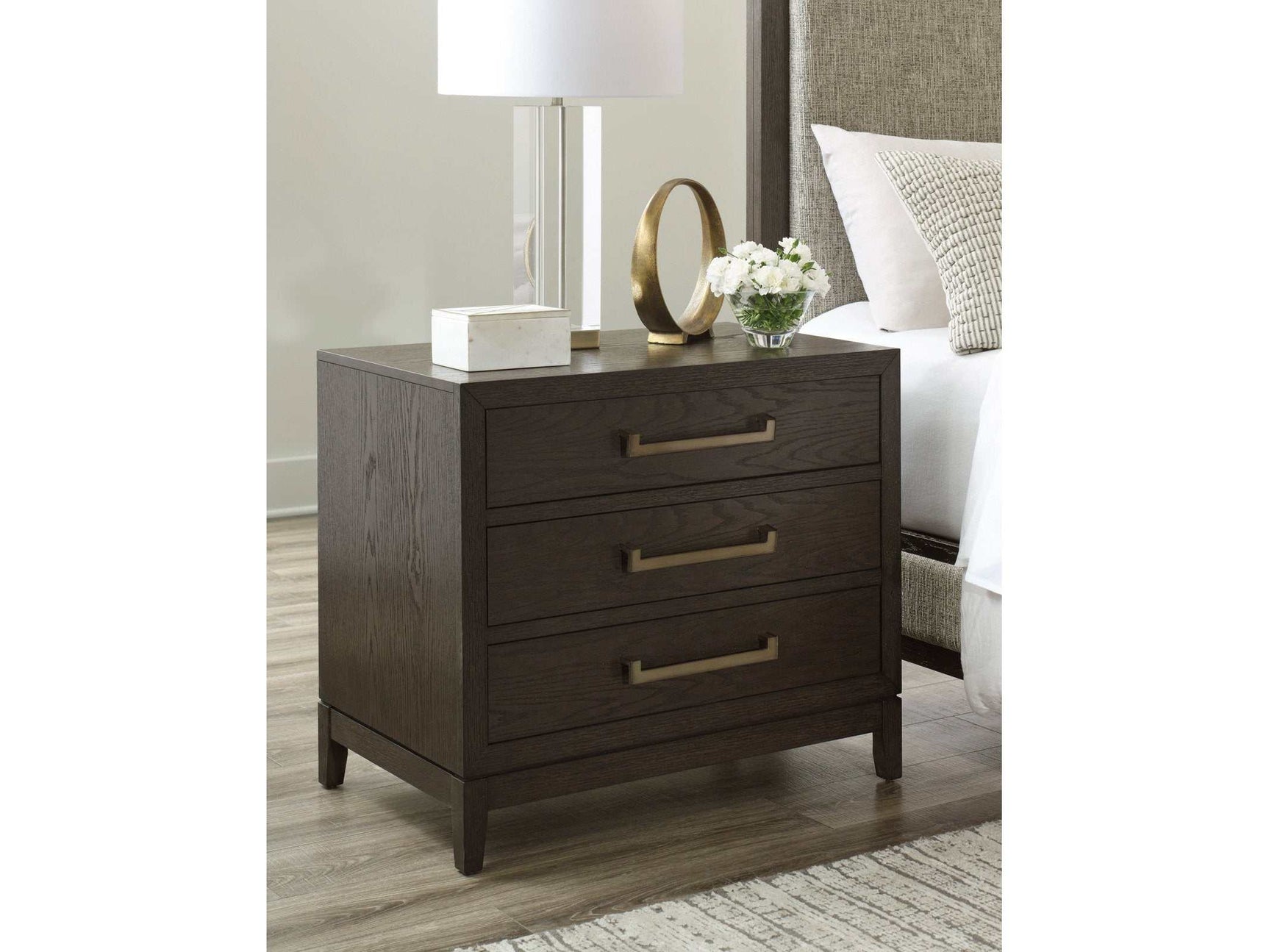 Burkhaus Brown Nightstand - Ornate Home