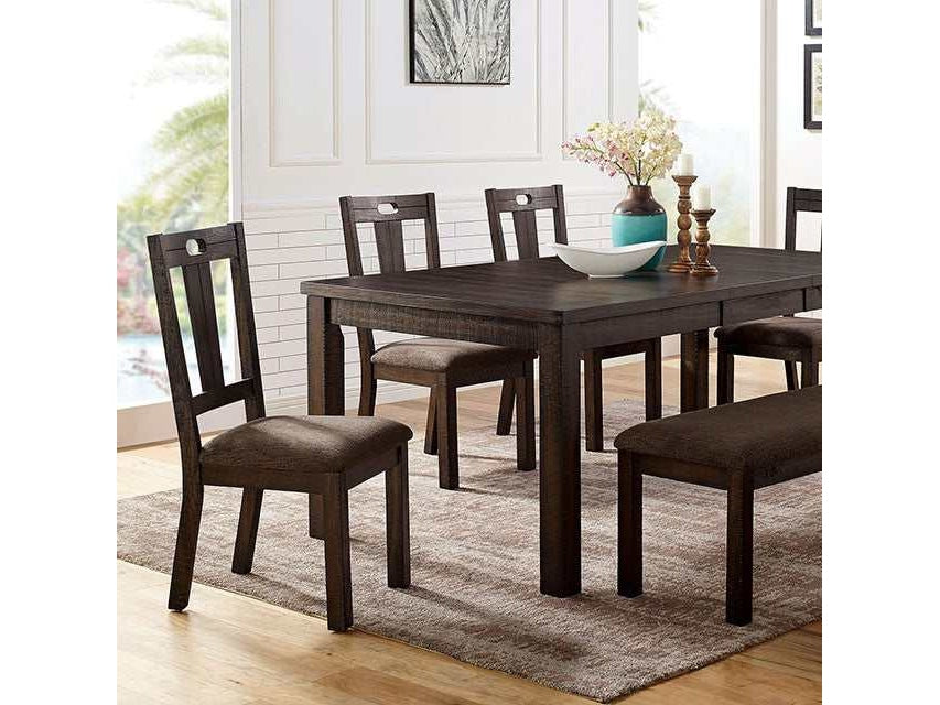 Burton Walnut/Ash Brown Dining Table - Ornate Home