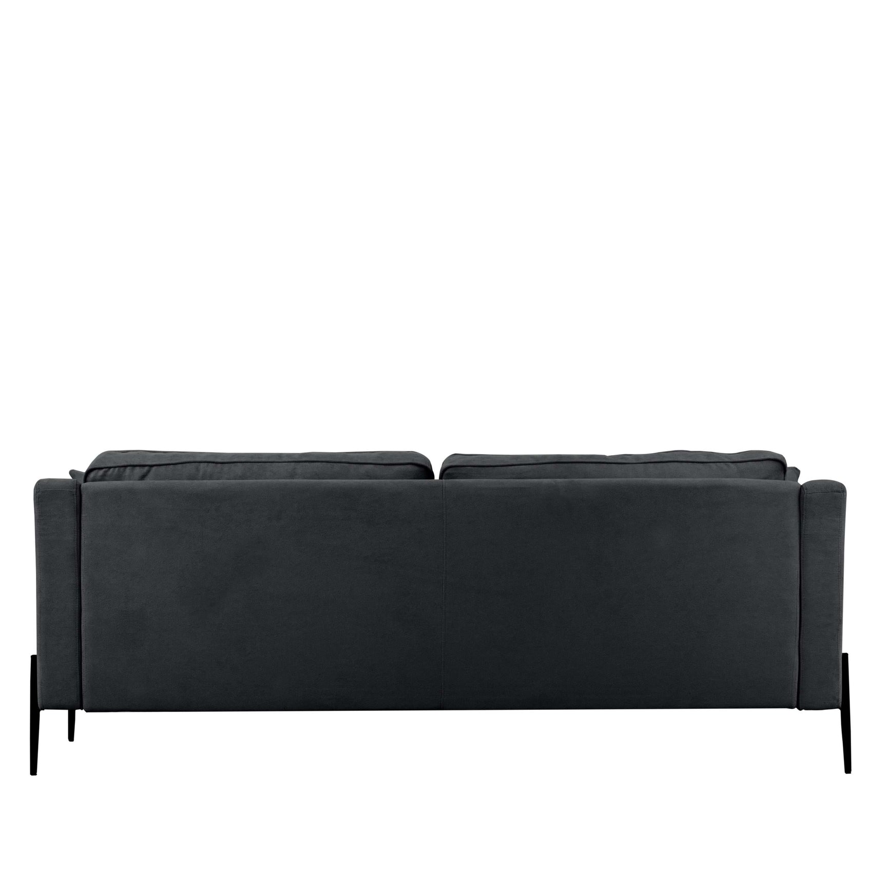 Calaveras Modern Loveseat with Iron Legs Dark Gray - Ornate Home