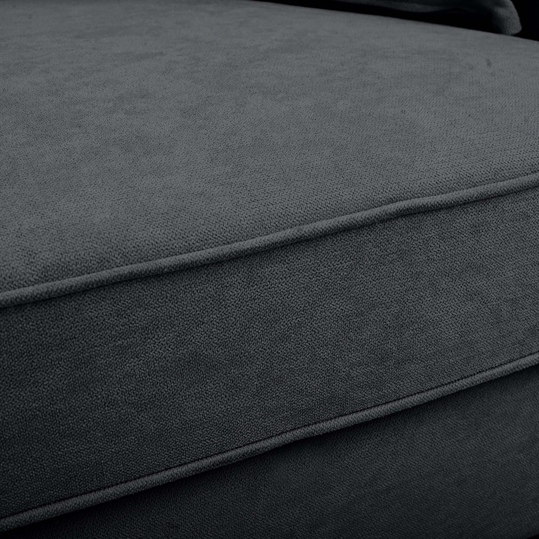 Calaveras Modern Loveseat with Iron Legs Dark Gray - Ornate Home