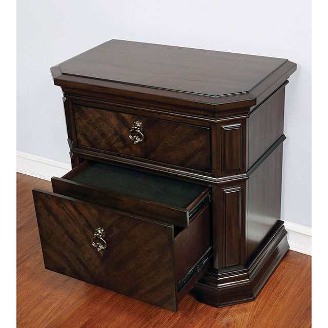 Calliope Espresso Nightstand - Ornate Home