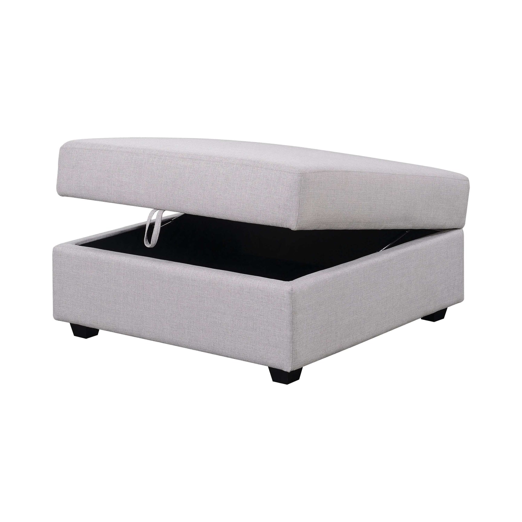 Cambria Grey Storage Ottoman - Ornate Home