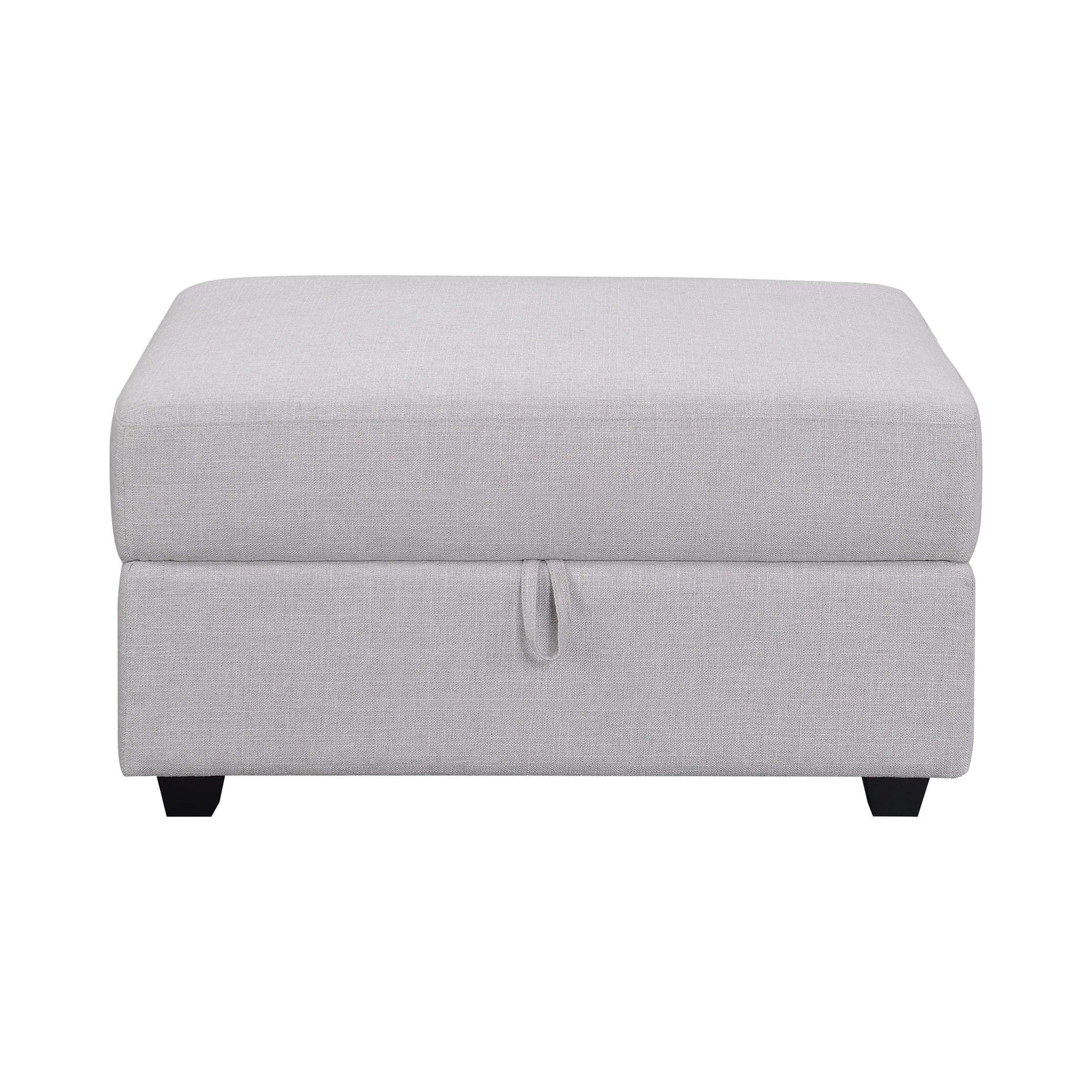 Cambria Grey Storage Ottoman - Ornate Home