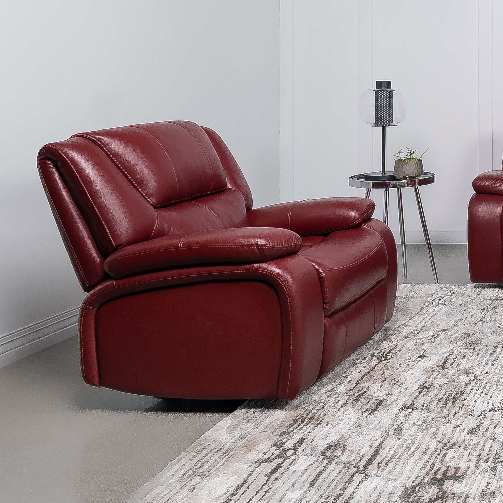 Camila Red Glider Recliner - Ornate Home