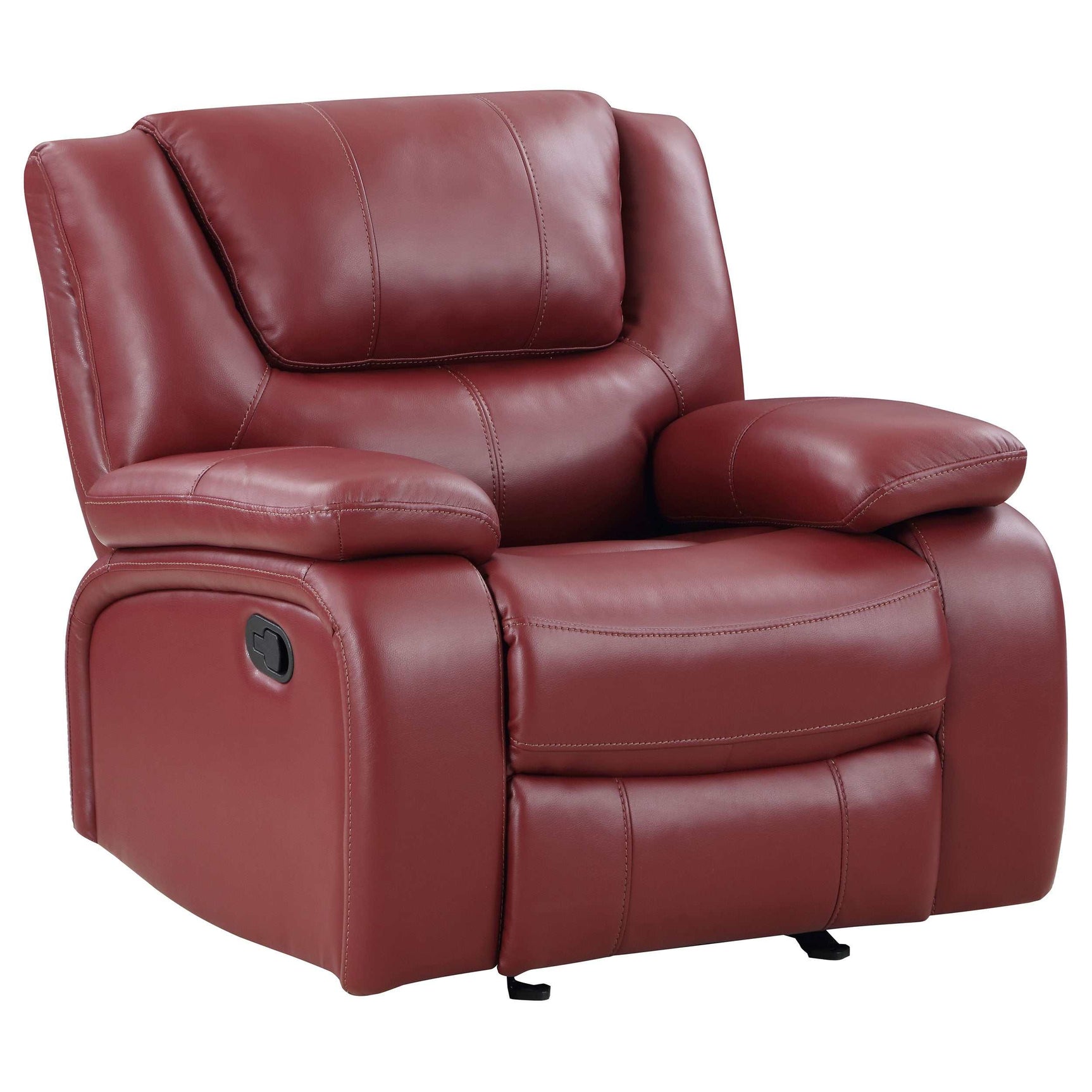 Camila Red Glider Recliner - Ornate Home