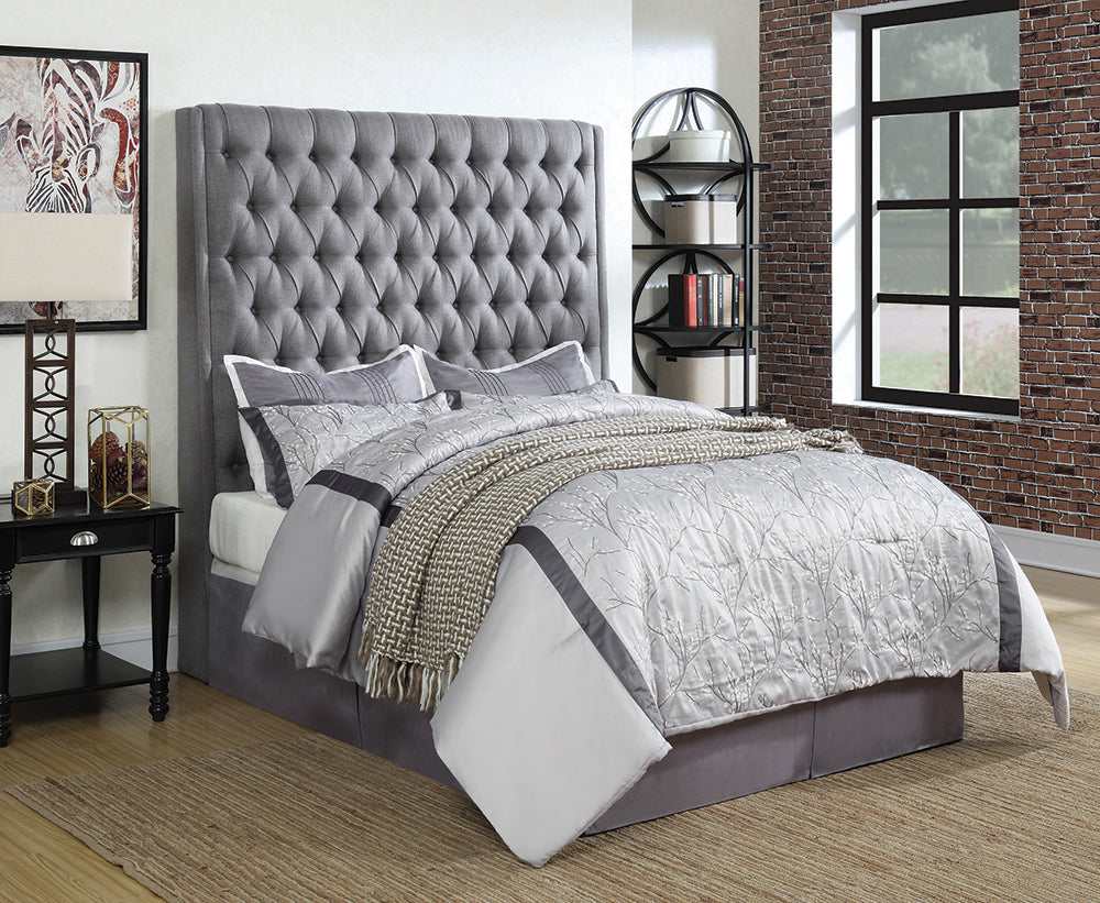 Camille Grey California King Headboard - Ornate Home