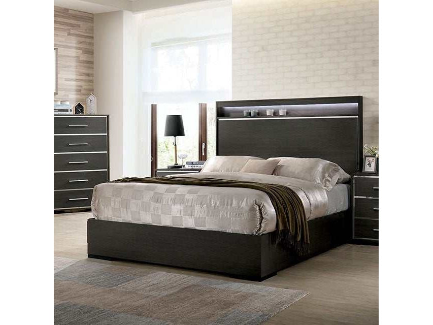 Camryn Warm Gray Eastern King Bed - Ornate Home