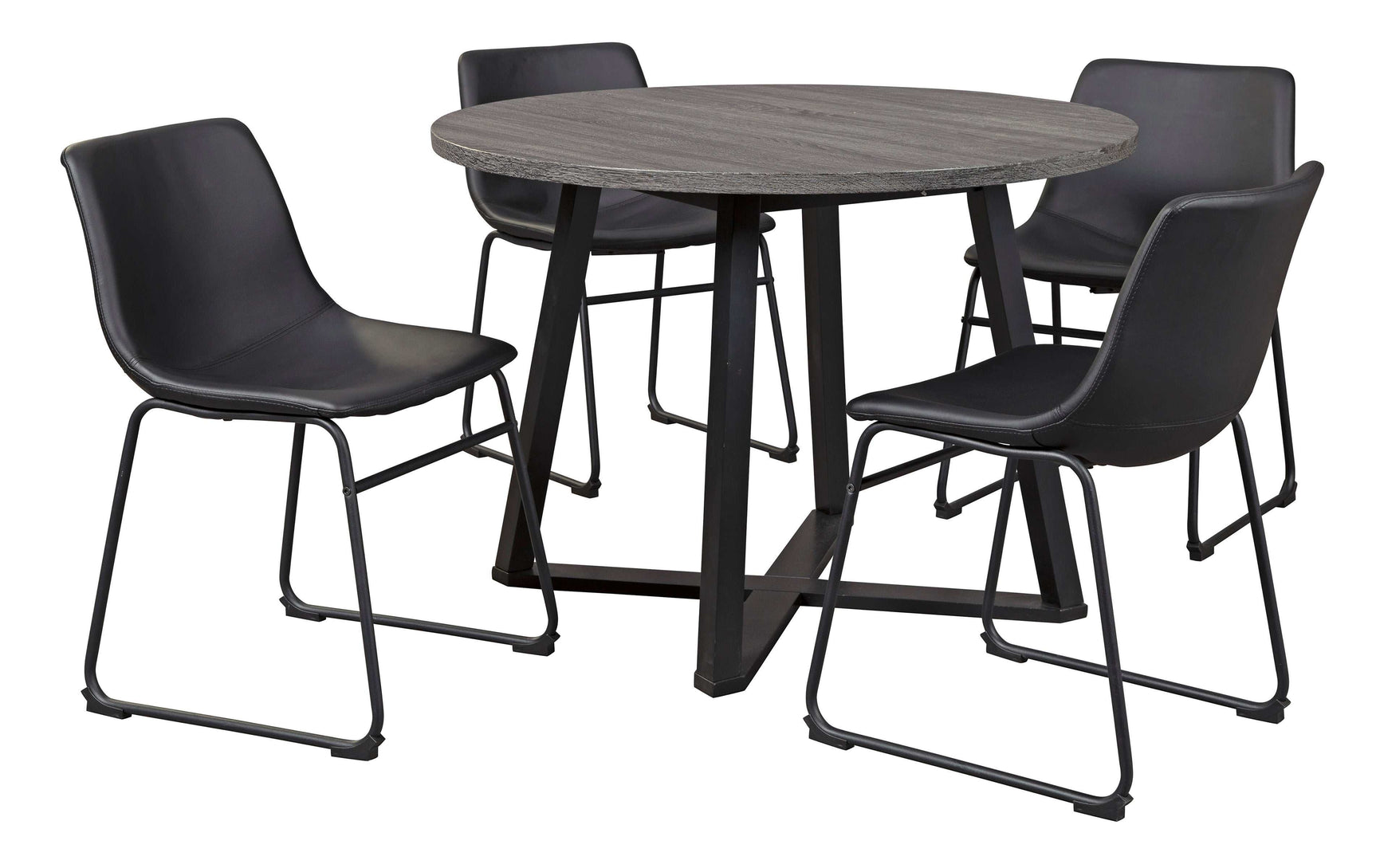 Centiar Black Side Chair (Set of 2) - Ornate Home