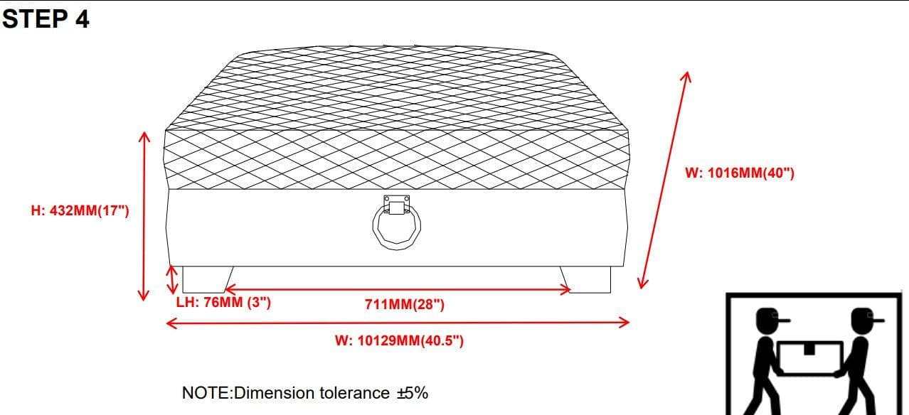 Chaviano Pearl White Ottoman - Ornate Home