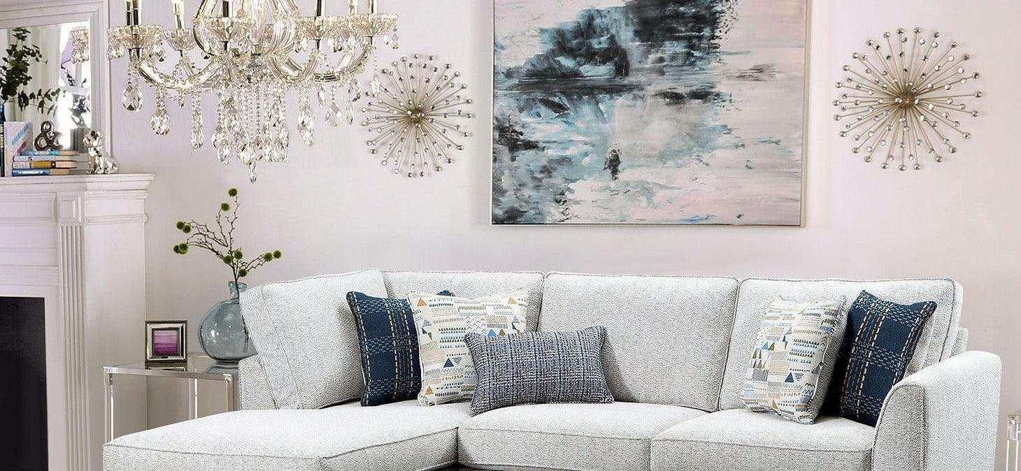 Chepstow Cream L Shape Sectional Sofa - Ornate Home