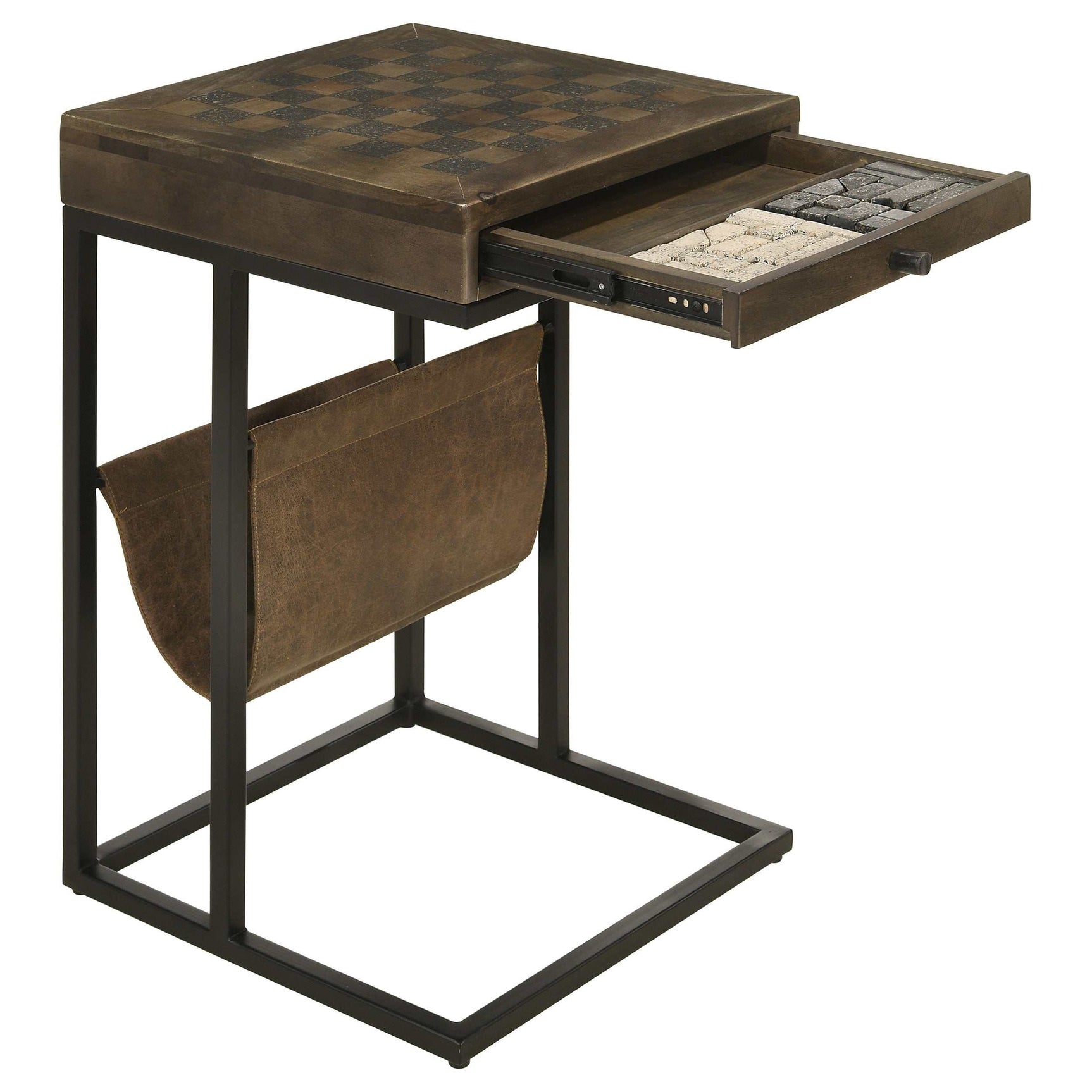 Chessie Tobacco / Black Side Table - Ornate Home