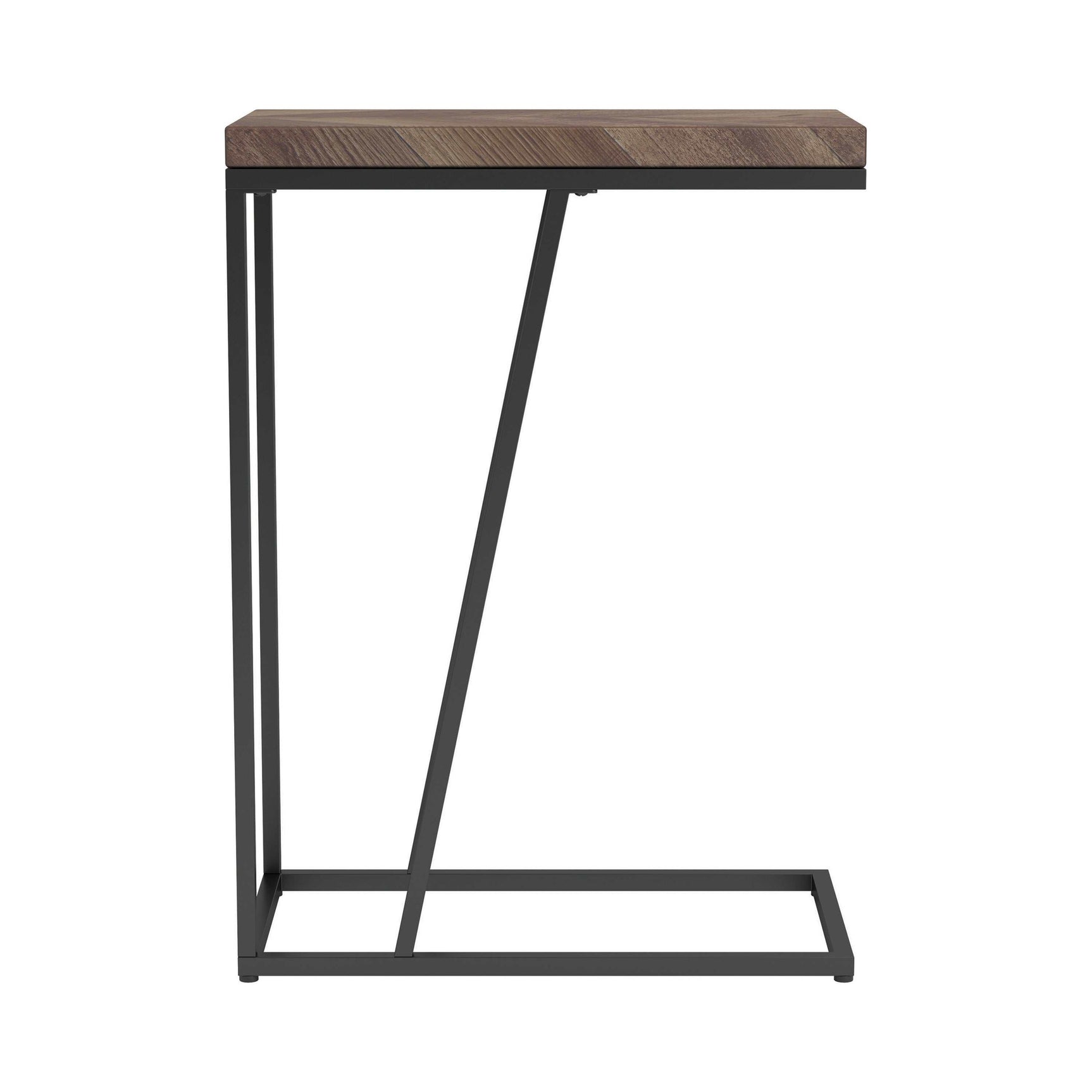 Chevron Tobacco Accent Table - Ornate Home