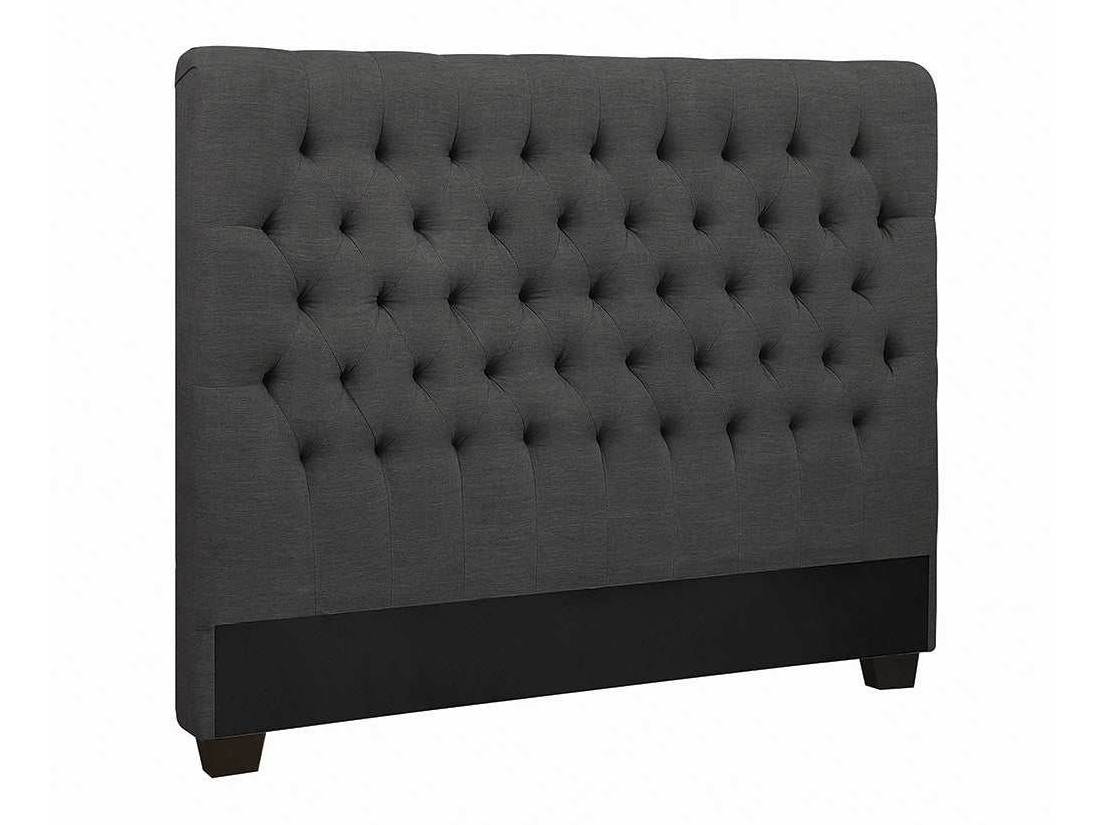 Chloe Charcoal Queen Headboard - Ornate Home