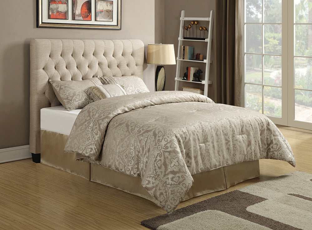 Chloe Oatmeal Queen Headboard - Ornate Home