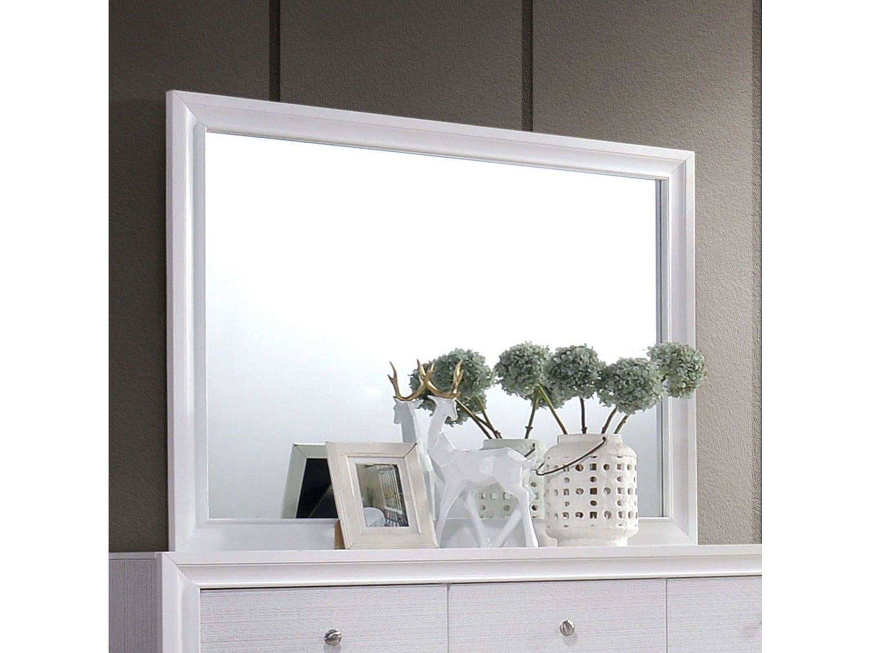 Chrissy White Mirror - Ornate Home