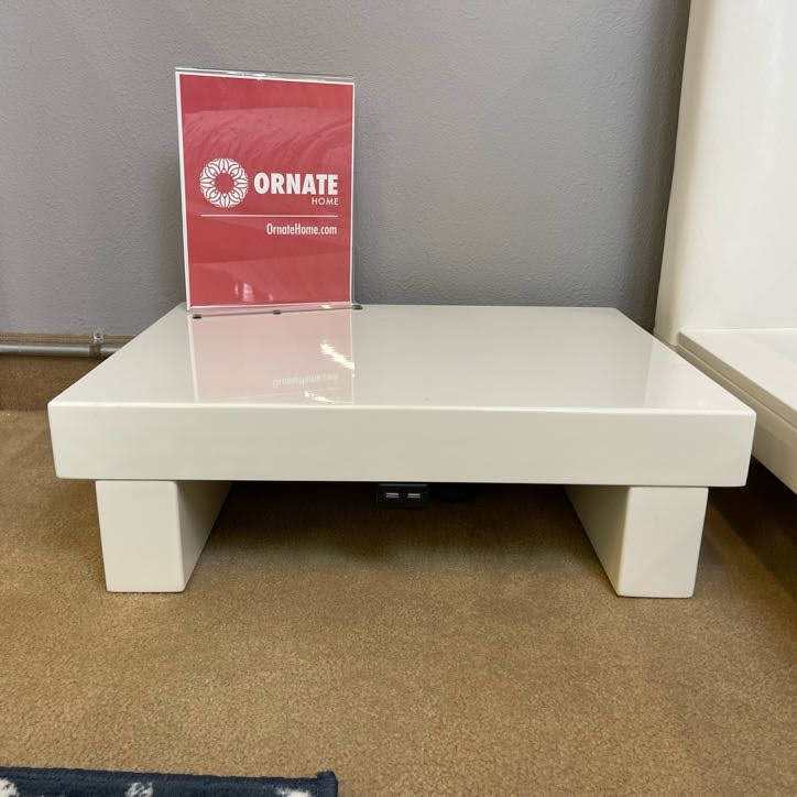 Christie White High Gloss Lacquer Nightstand - Ornate Home