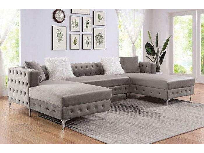 Ciabattoni Gray U Shape Sectional Sofa - Ornate Home