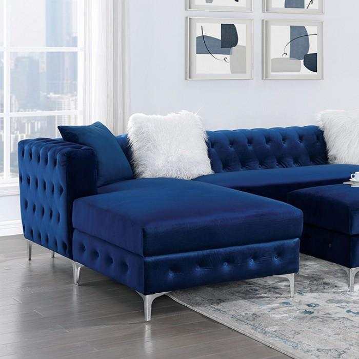 Ciabattoni Navy U Shape Sectional Sofa - Ornate Home
