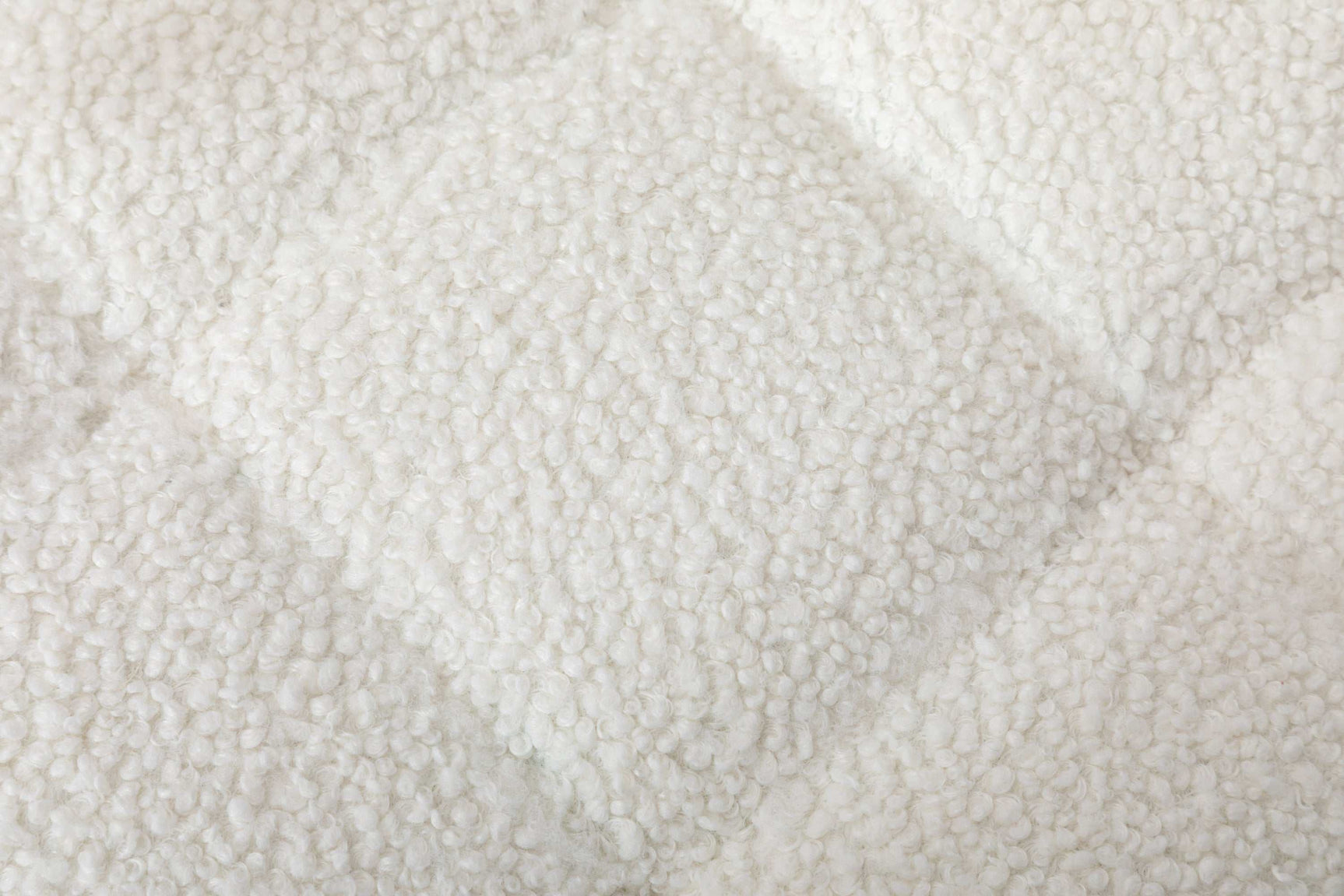 Cinder Boucle Accent Chair with Ottoman White - Ornate Home