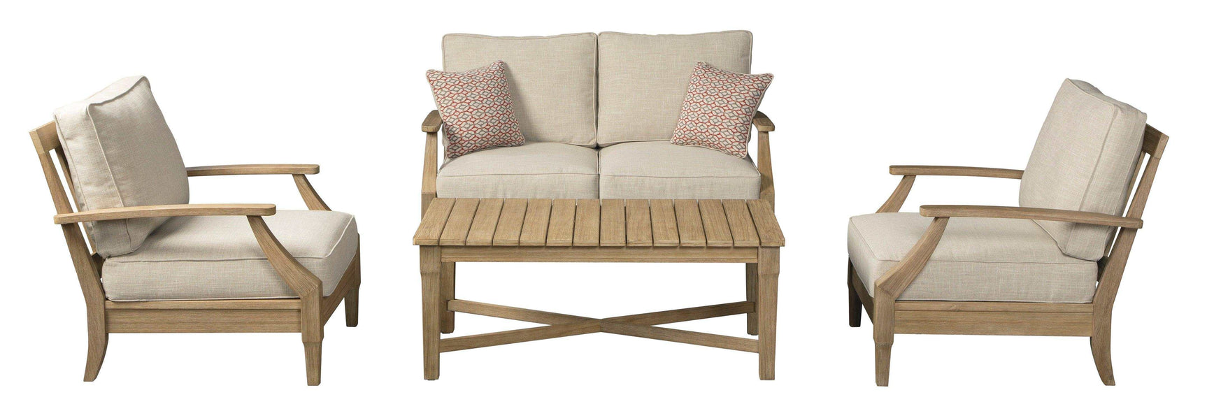 Clare View Outdoor Seating Group / 3pc - Ornate Home