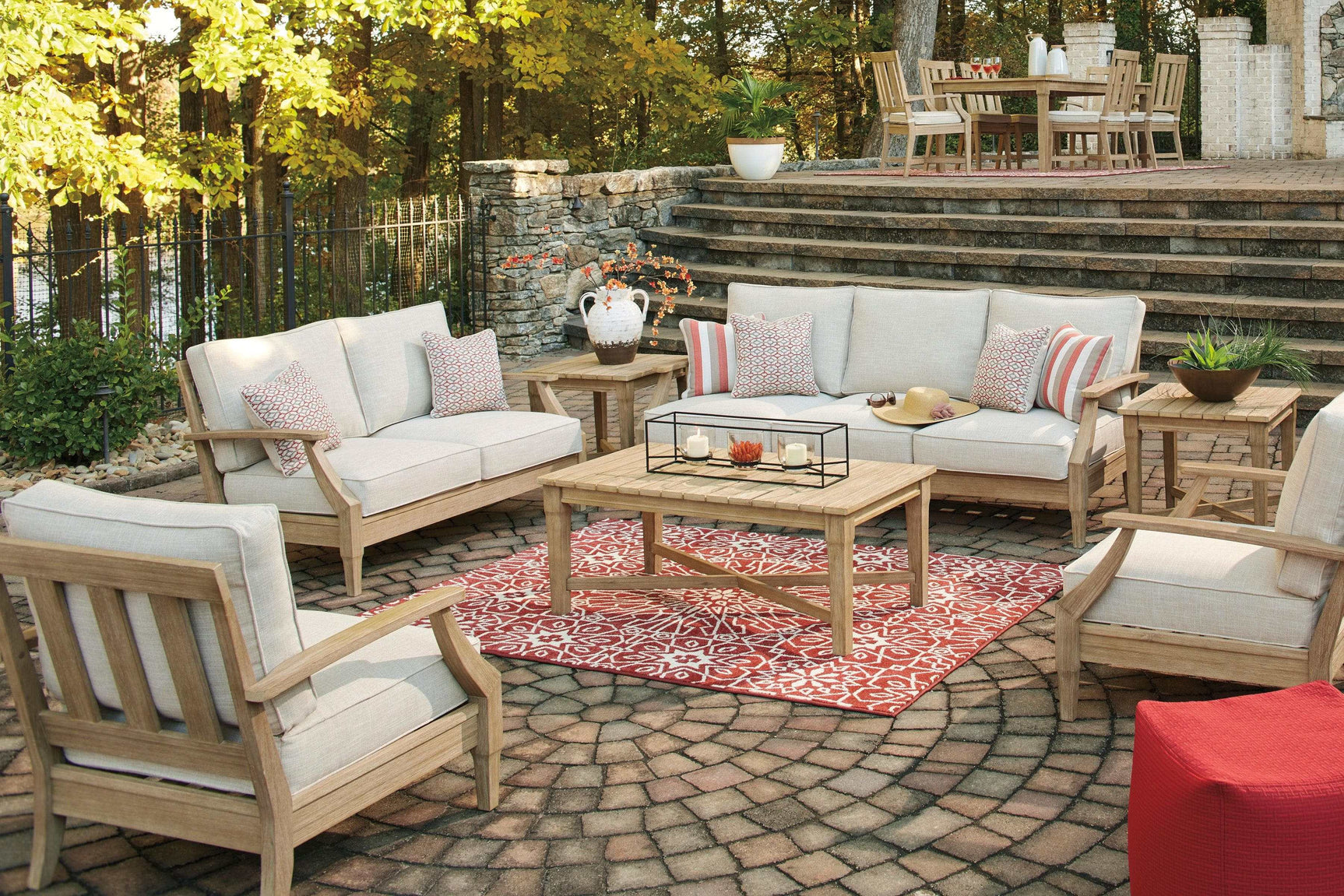 Clare View Outdoor Seating Group / 5pc - Ornate Home