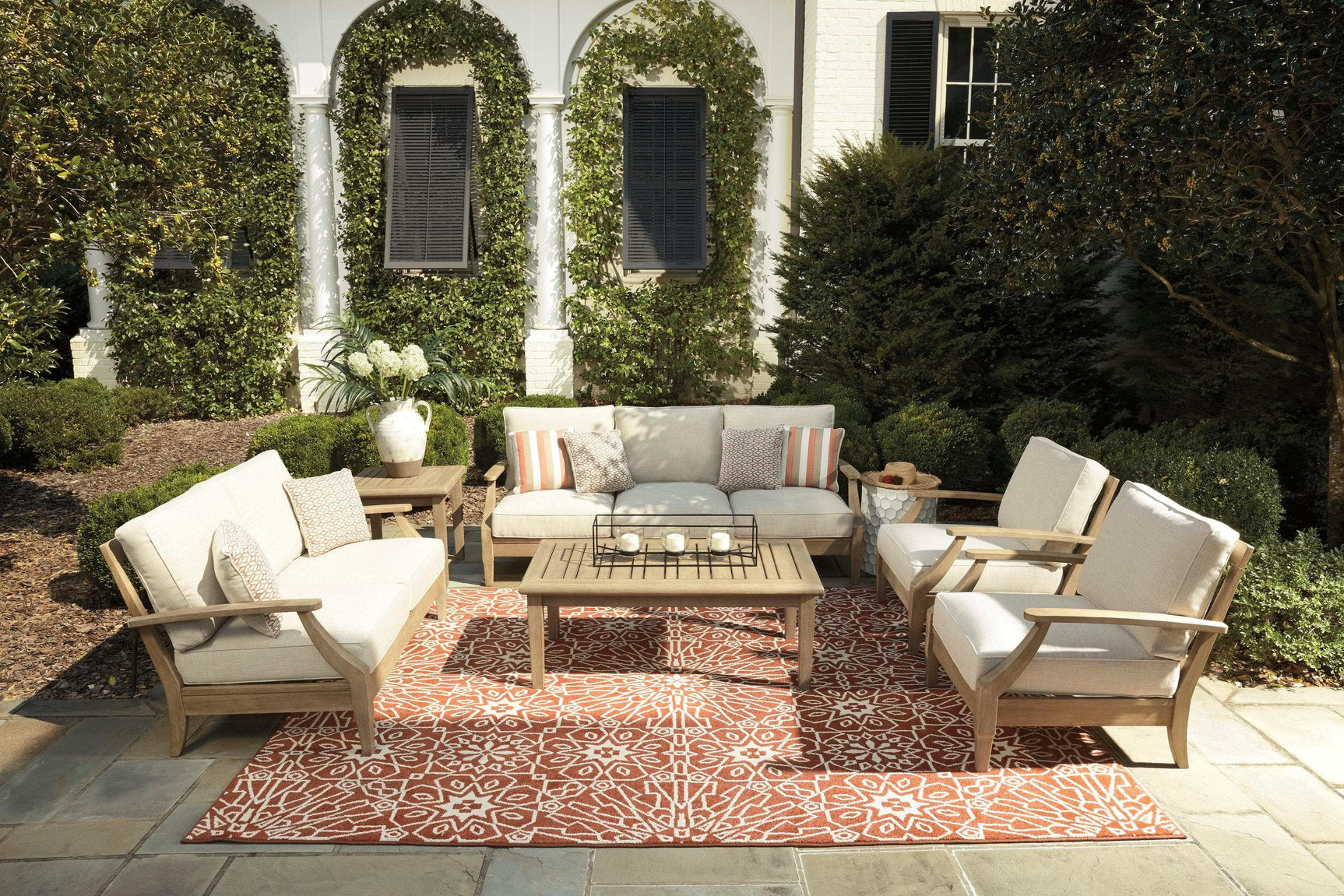 Clare View Outdoor Seating Group / 5pc - Ornate Home