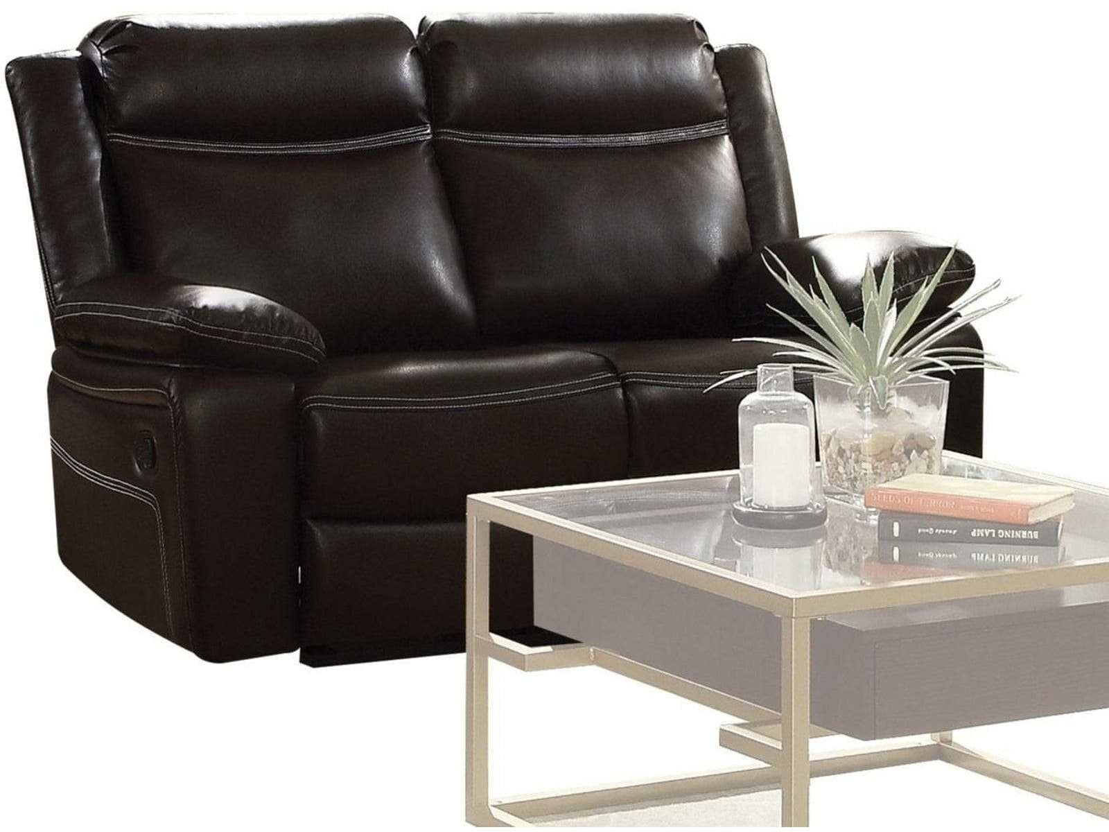 Corra Motion Loveseat in Espresso - Ornate Home