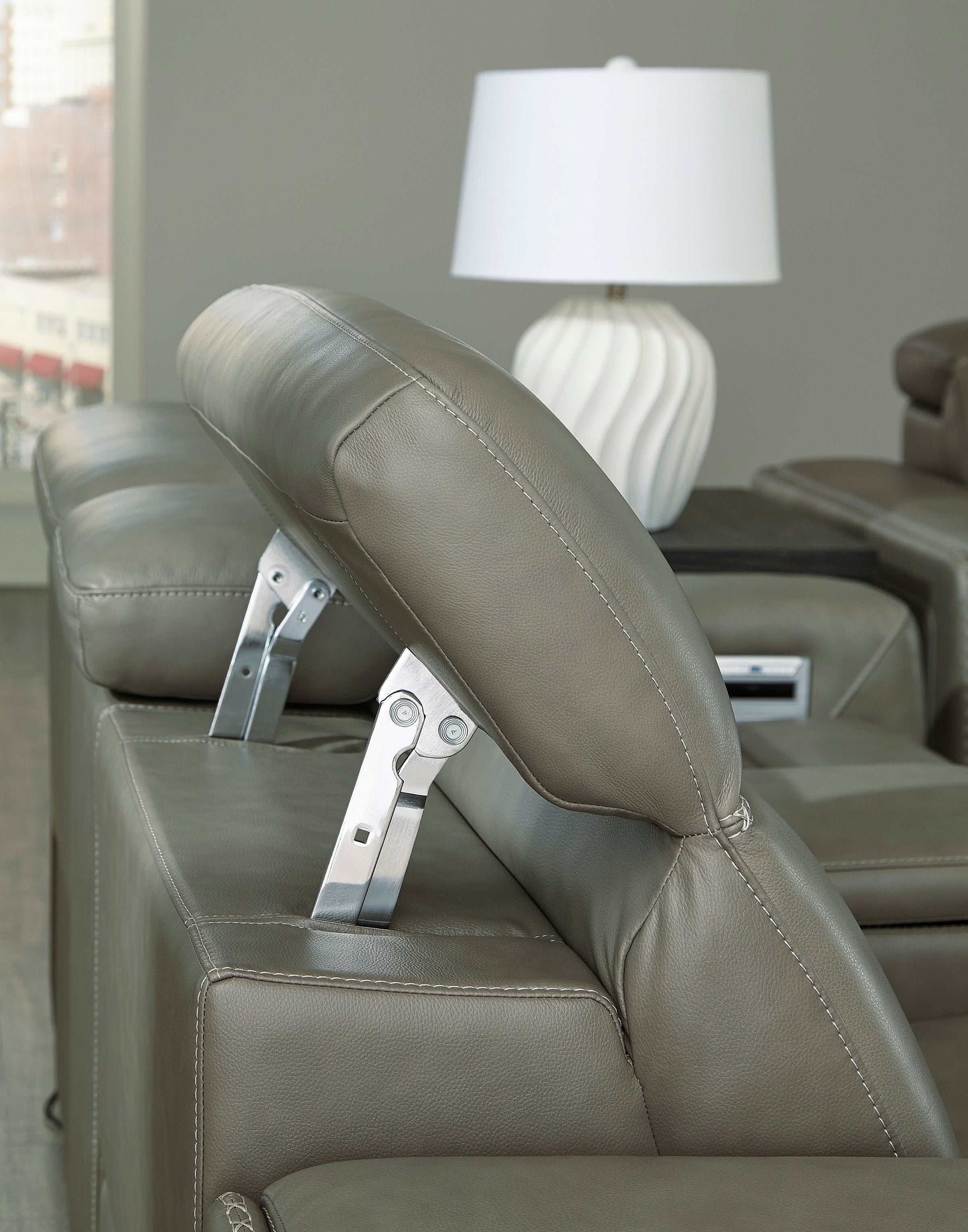 Correze Gray 3pc Power Reclining Sectional w/ Chaise - Ornate Home