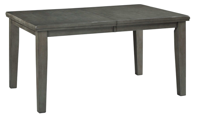 Hallanden Gray Dining Table w/ Extension - Ornate Home