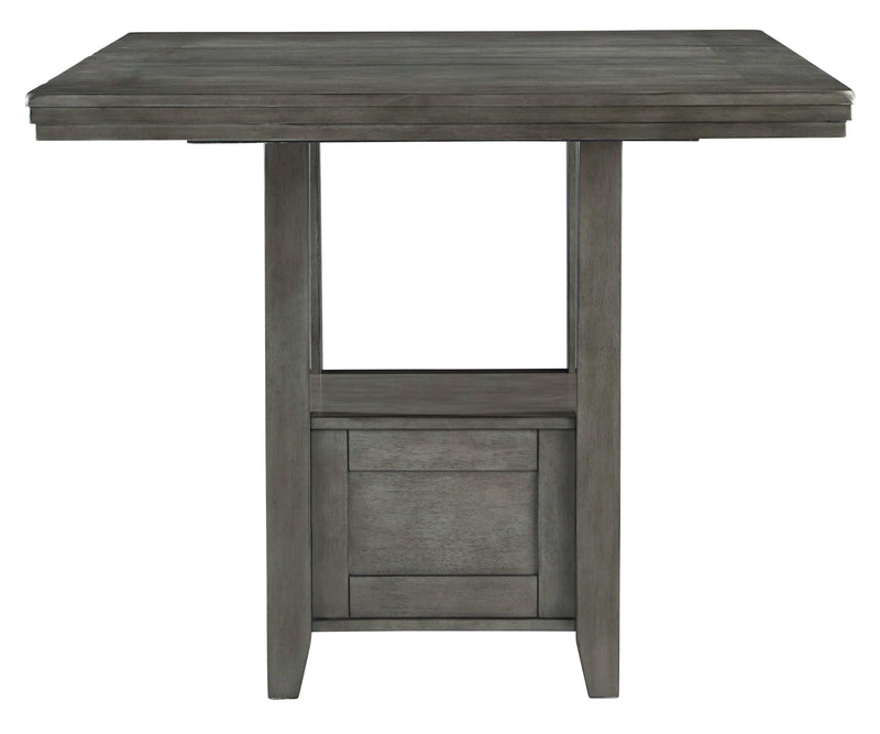 Hallanden Gray Counter Height Dining Table w/ Extension - Ornate Home