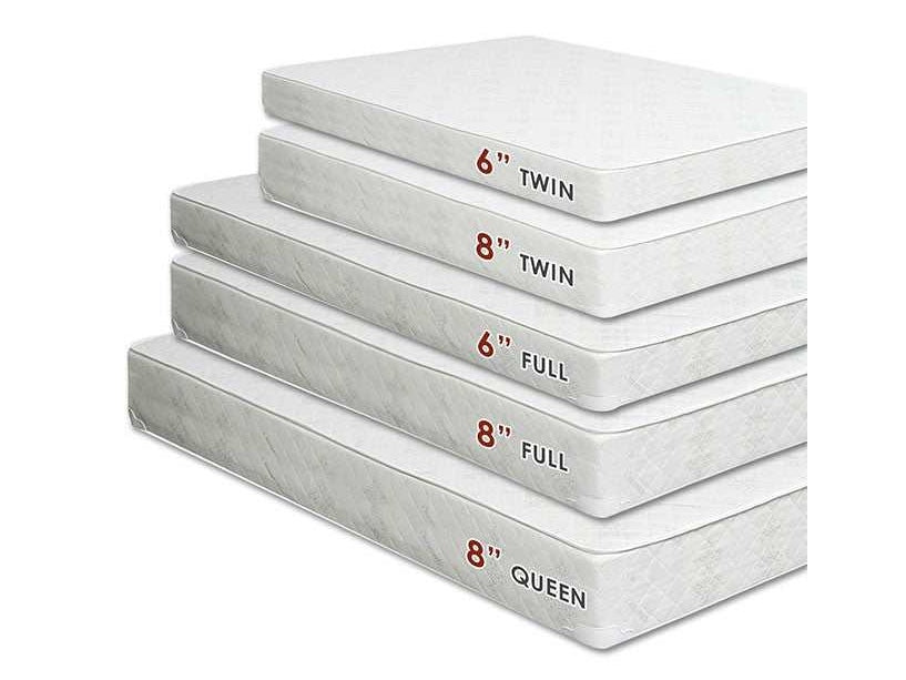 Daisy White 8" Bunkie Board Combo Queen Mattress - Ornate Home