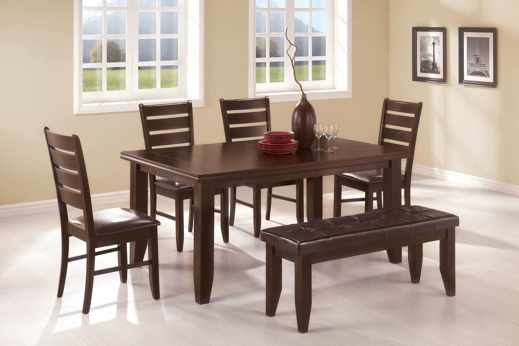 Dalila Cappuccino Rectangular Dining Table - Ornate Home