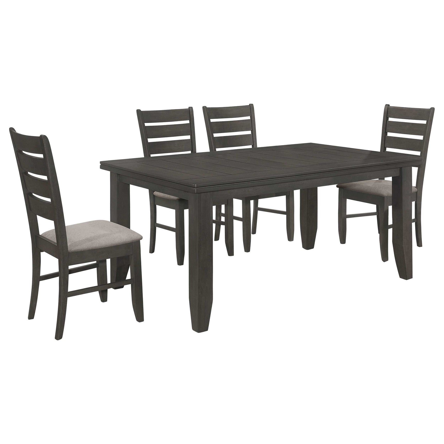 Dalila Dark Grey / Grey 5 Pc Dining Set - Ornate Home