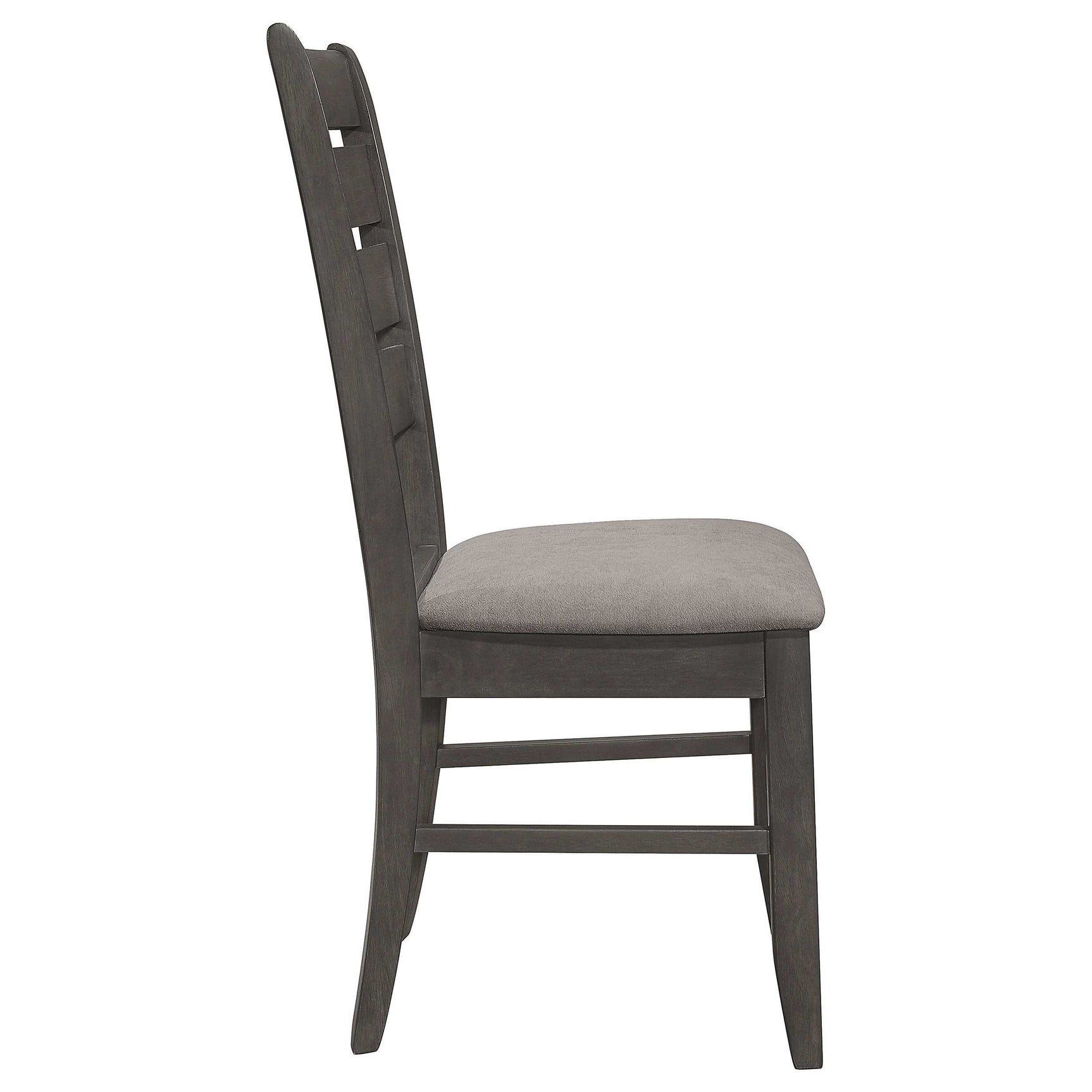 Dalila Dark Grey / Grey Side Chair - Ornate Home