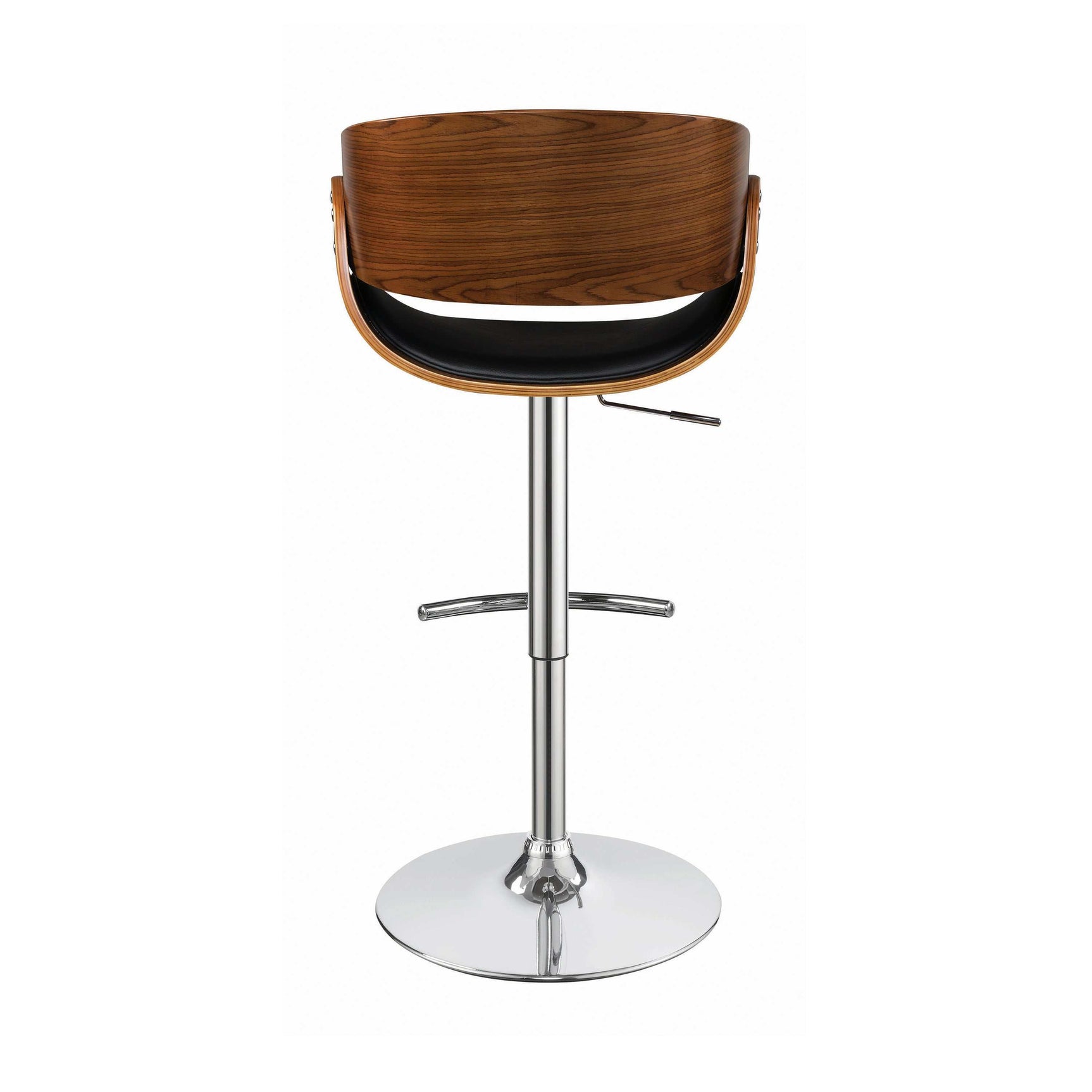 Dana Black & Chrome Bar Stool - Ornate Home