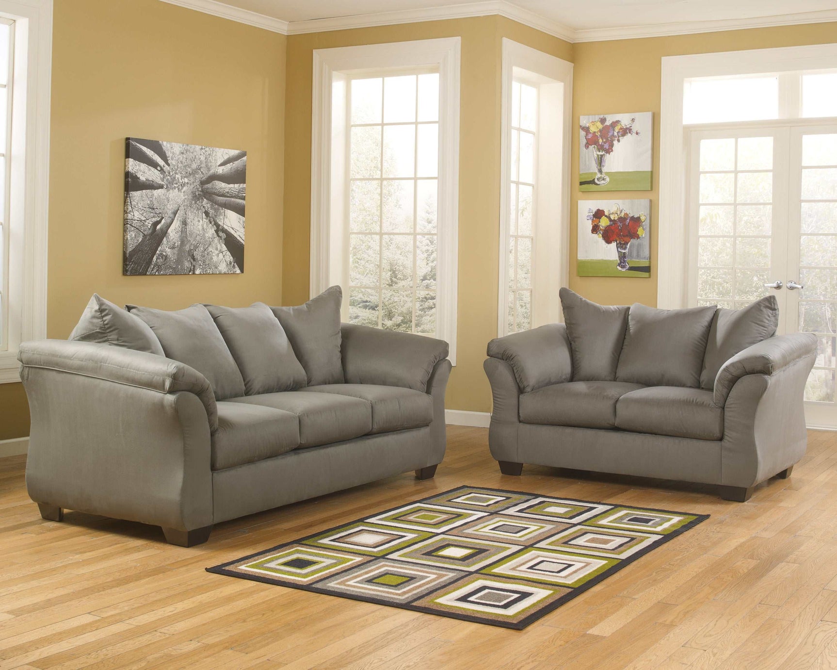 Darcy Stationary Loveseat - Ornate Home
