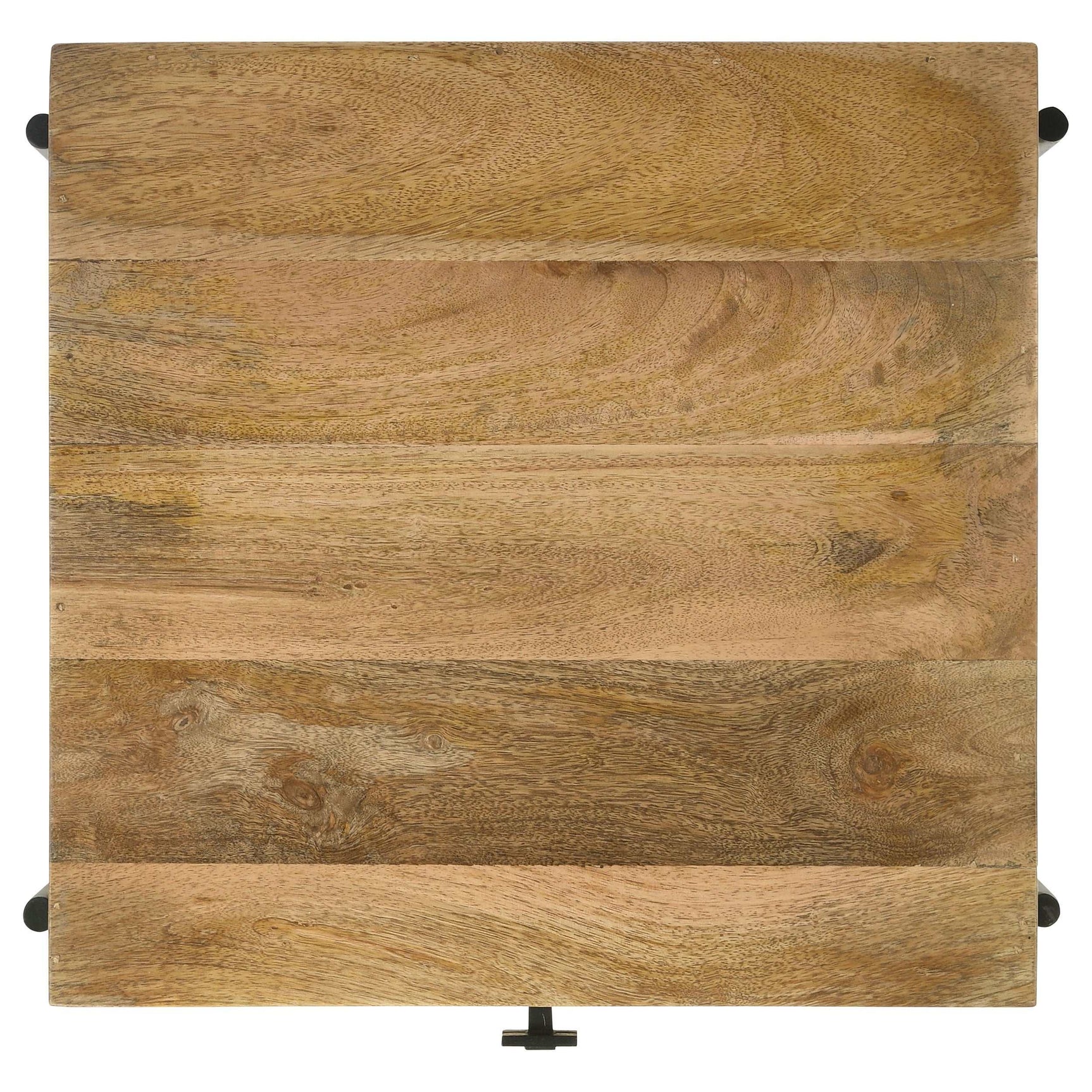 Declan Natural Mango / Black Side Table - Ornate Home