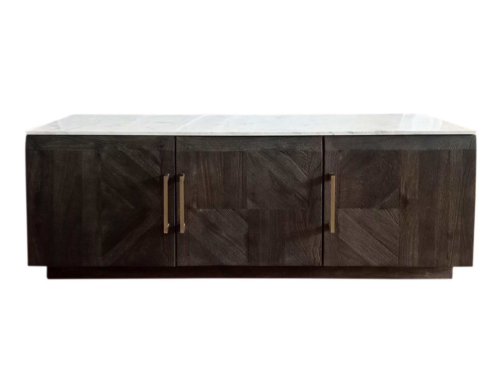 Dennis White / Tobacco Grey Sideboard - Ornate Home