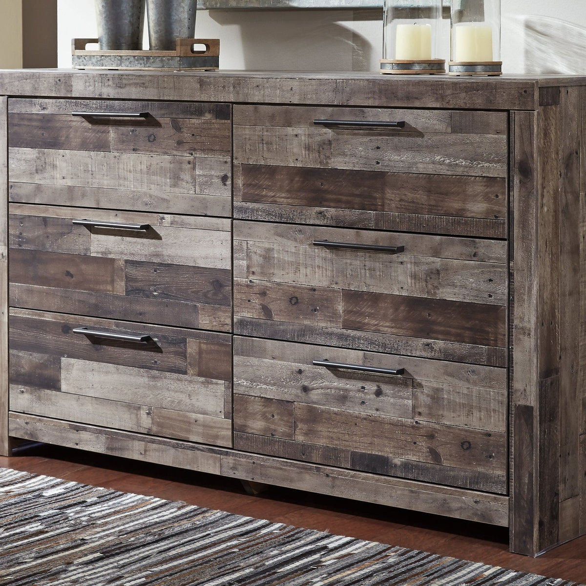 Ashley Furniture Derekson Multi Gray Dresser