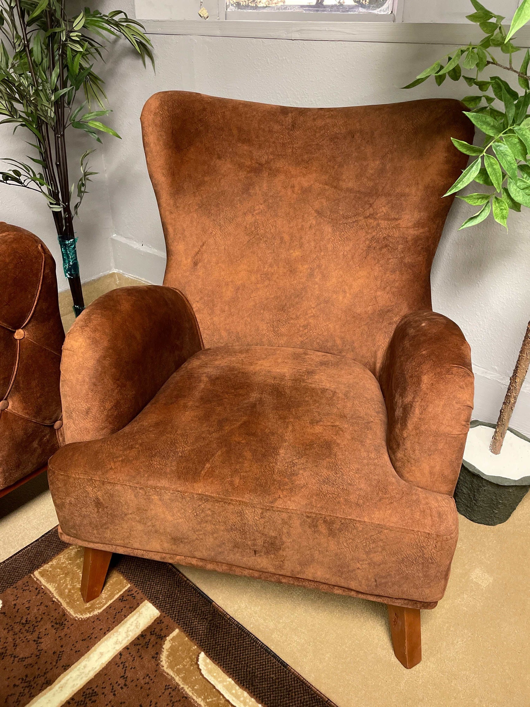 Diamond Brown Velvet Accent Chair - Ornate Home