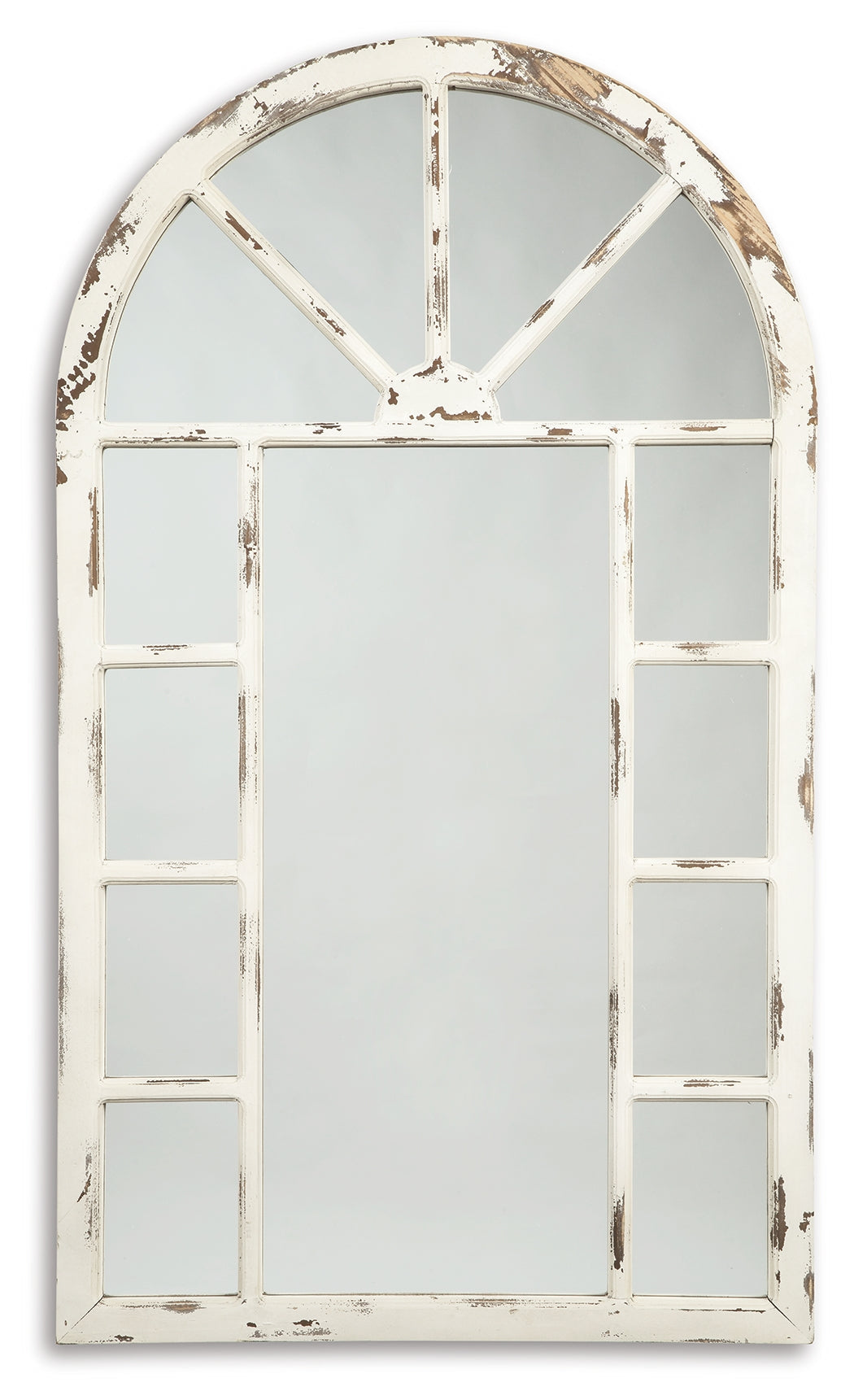 Divakar Antique White Accent Wall Mirror - Ornate Home