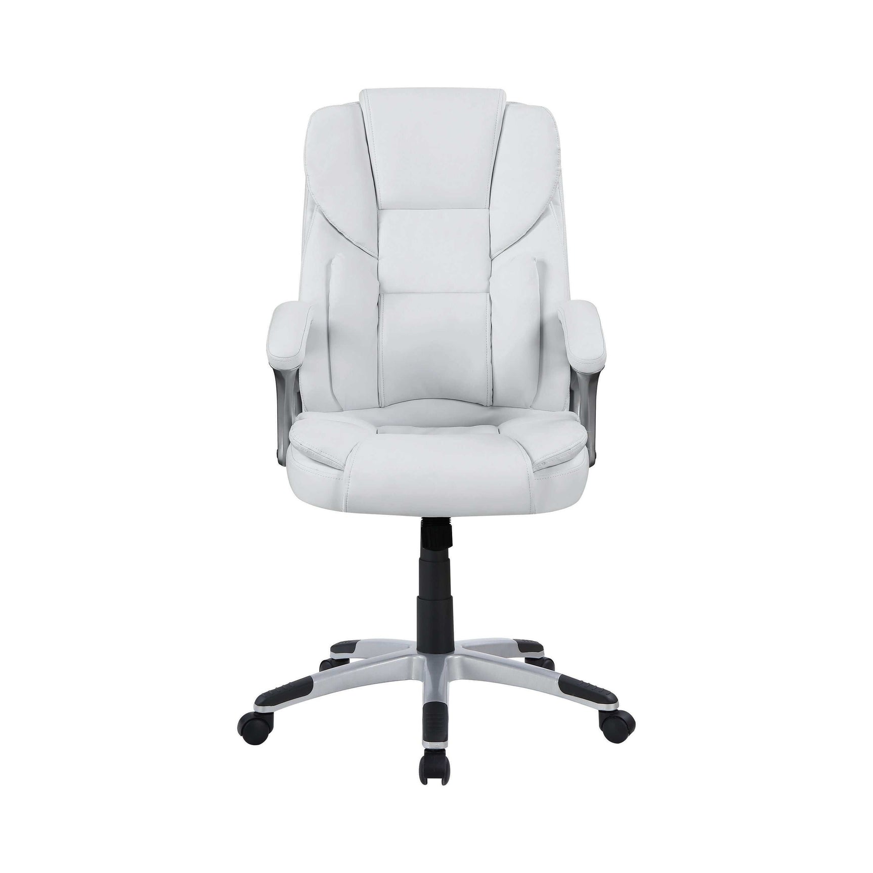 Domas White And Silver Office Chair - Ornate Home