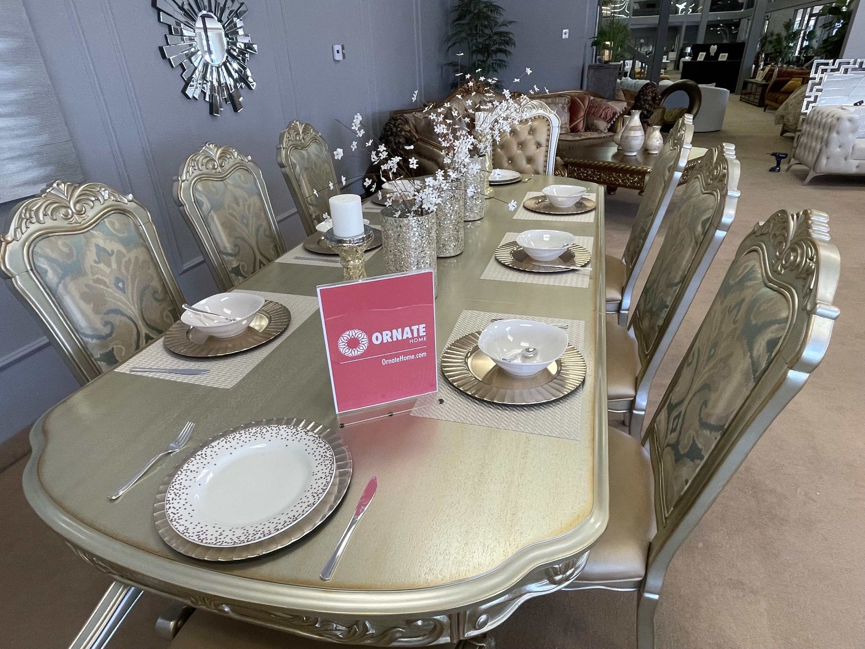 Dresden Gold Patina & Bone Side Chair (Set of 2) - Ornate Home