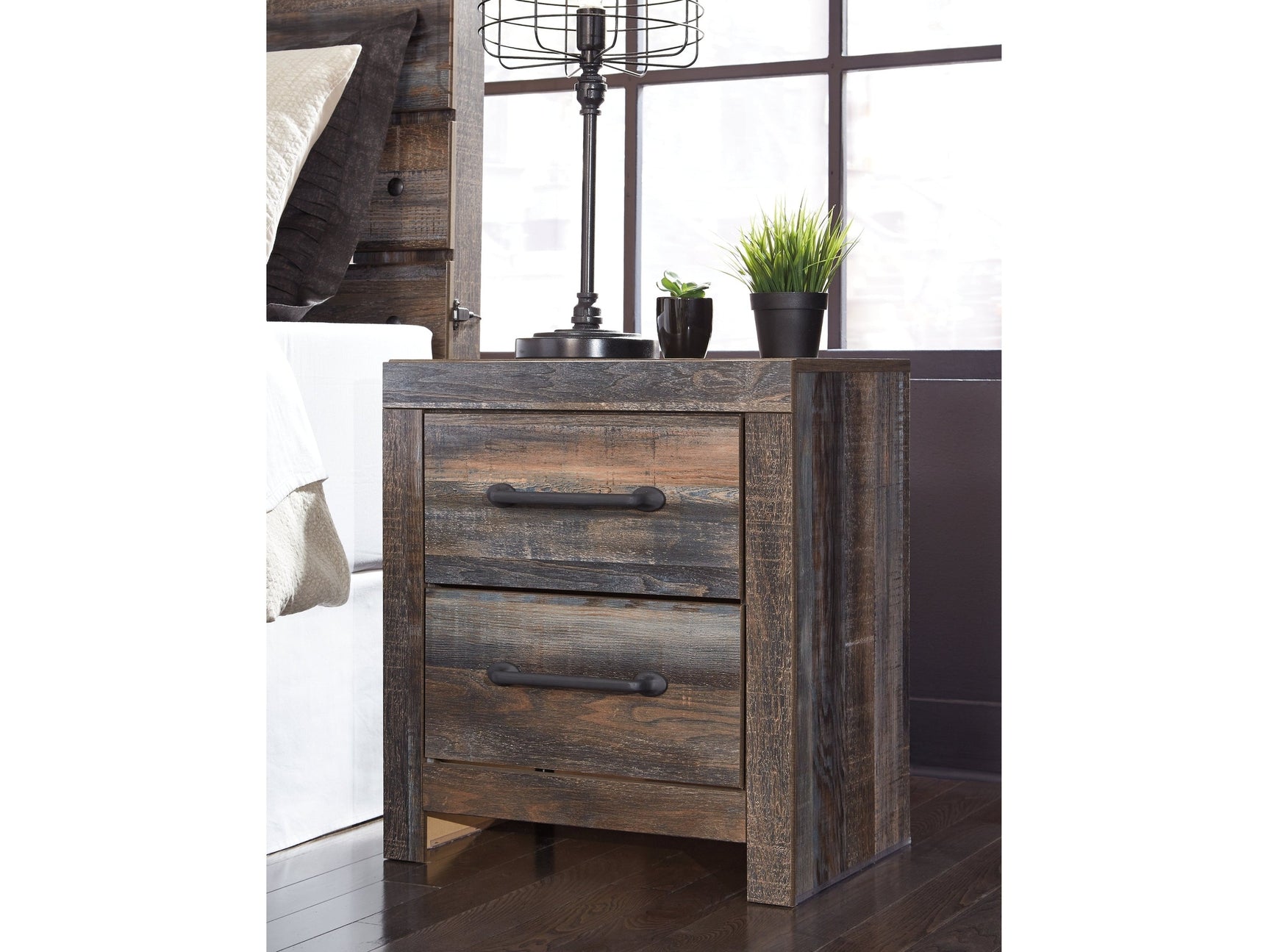 Drystan Multi Tone Nightstand - Ornate Home