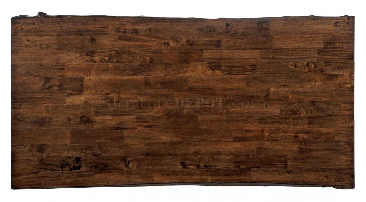 Dulce Walnut & Black Dining Table - Ornate Home