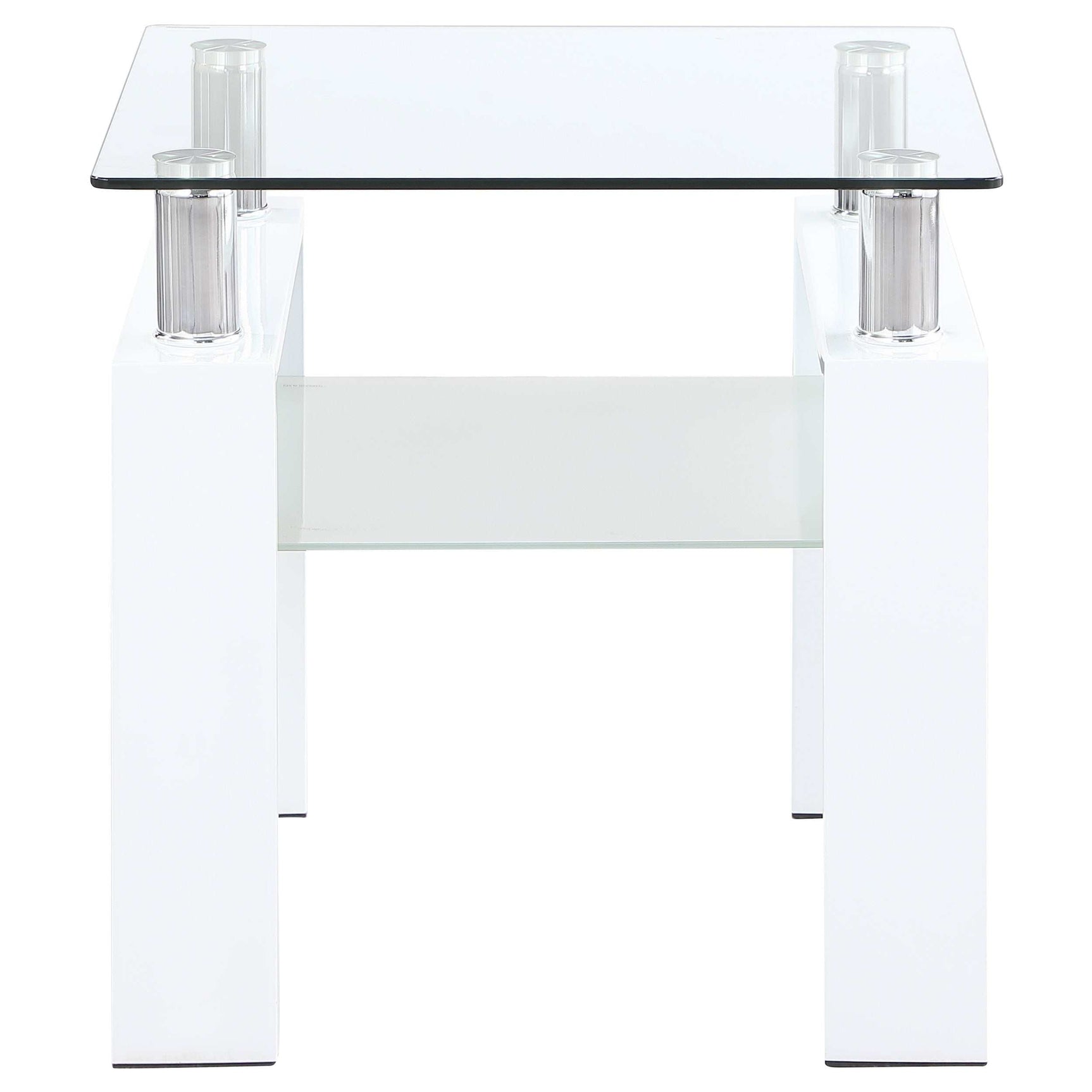 Dyer White End Table - Ornate Home