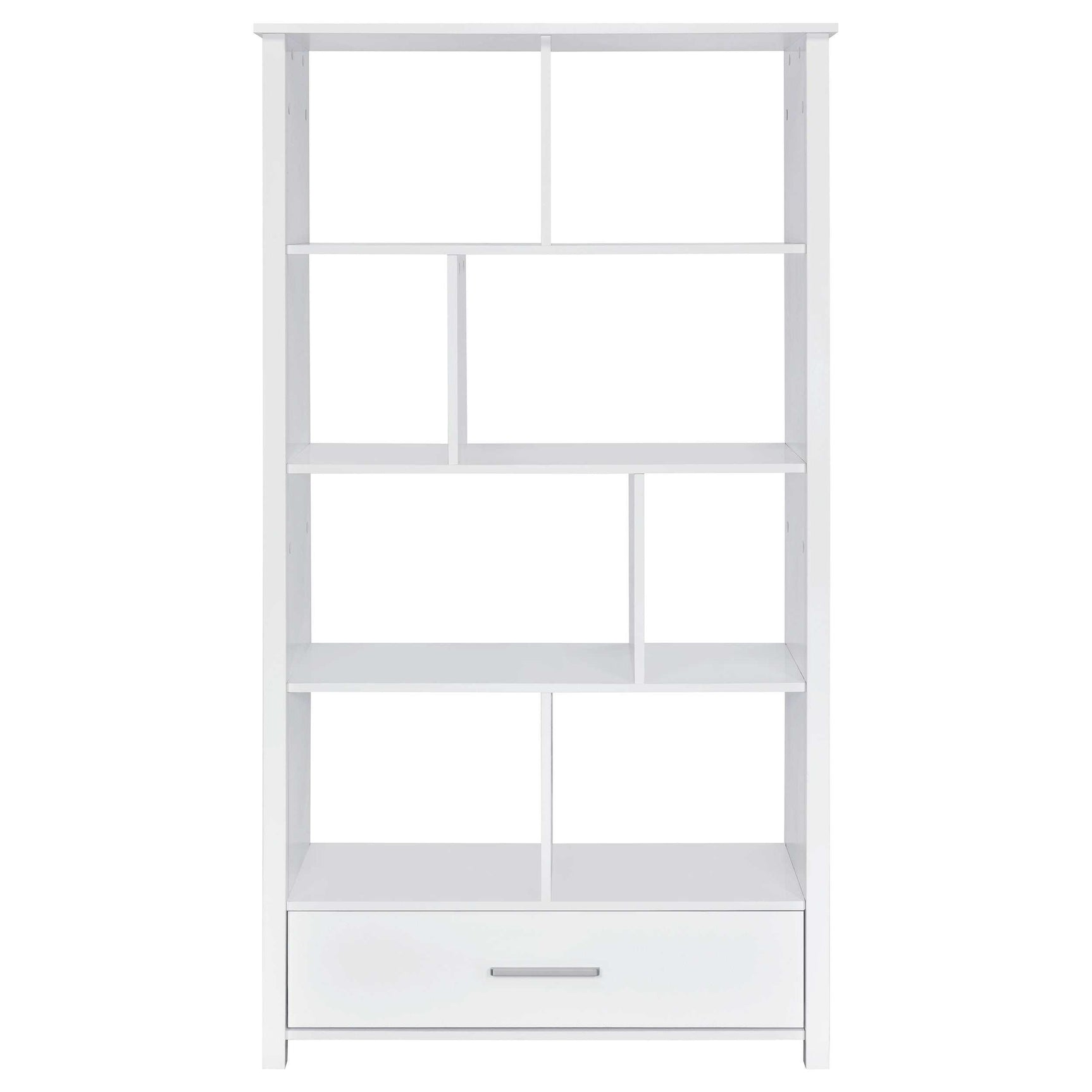 Dylan High Gloss White Bookcase - Ornate Home