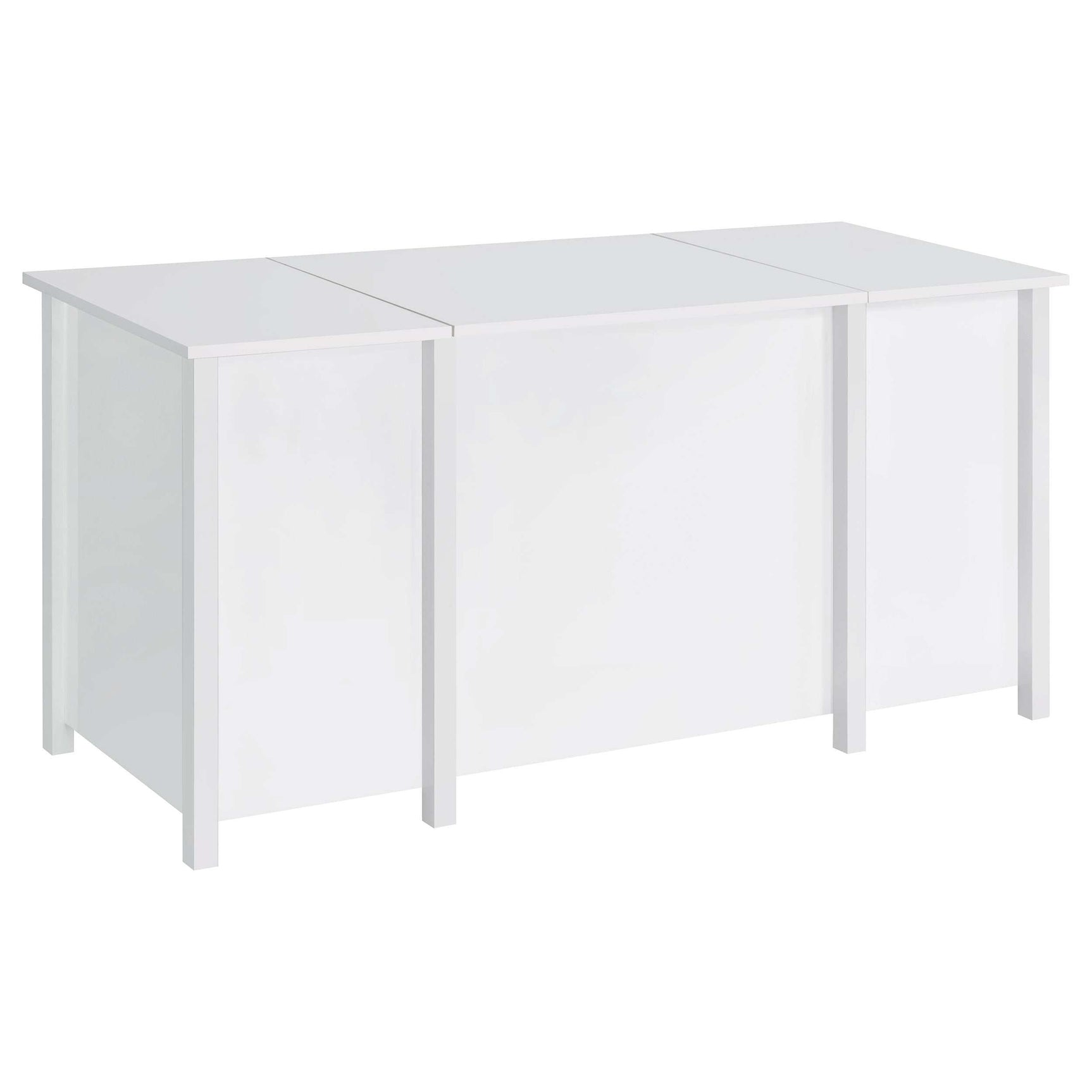 Dylan White High Gloss Lift Top Computer Desk - Ornate Home